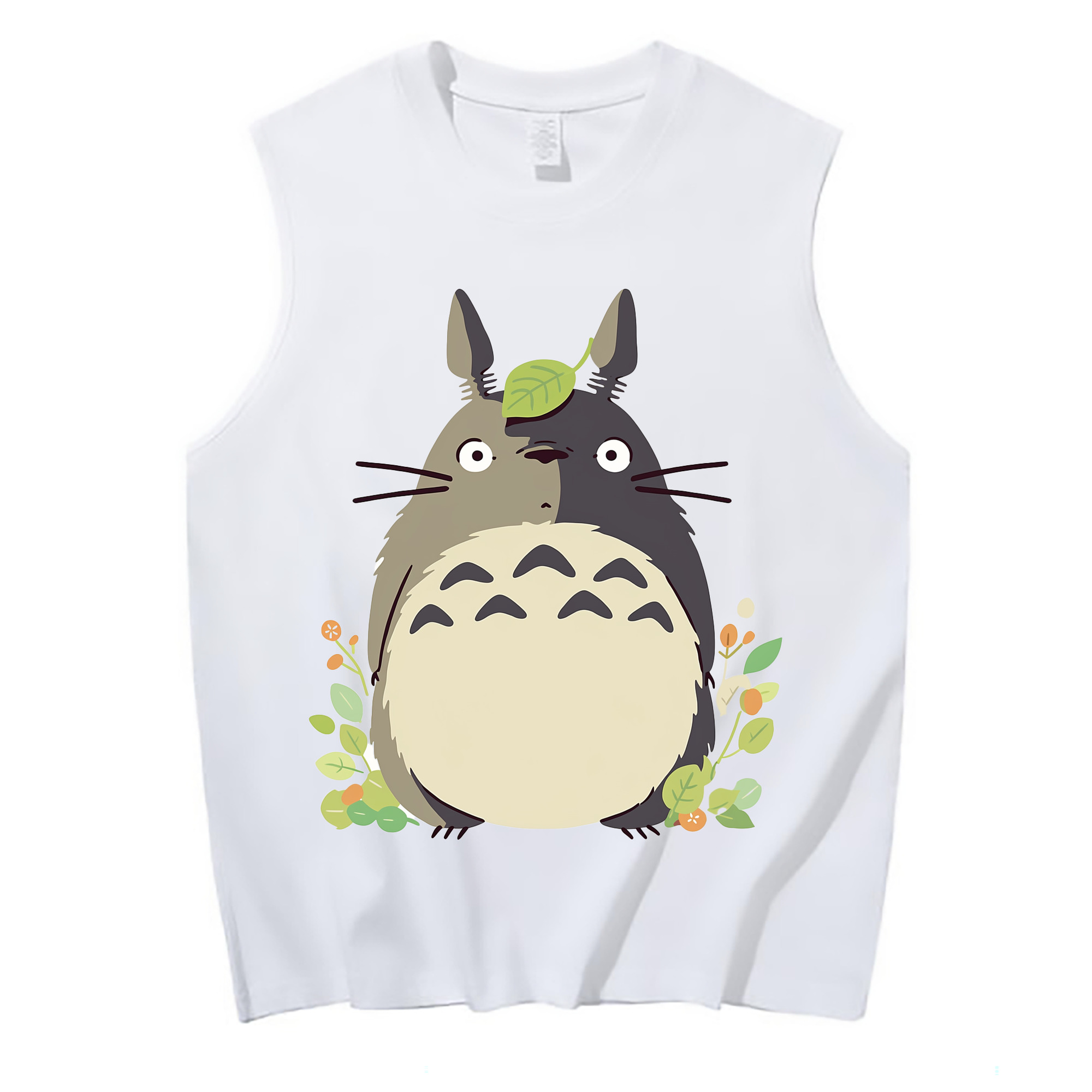 （画像用） となりのトトロ 草壁メイ 草壁サツキ My Neighbor Totoro Satsuki Kusakabe Mei Kusakabe コットン100％タンクトップ（フロントプリント）