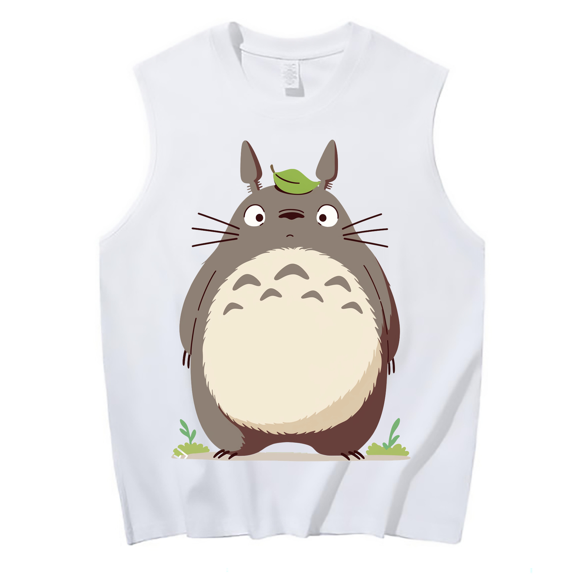 （画像用） となりのトトロ 草壁メイ 草壁サツキ My Neighbor Totoro Satsuki Kusakabe Mei Kusakabe コットン100％タンクトップ（フロントプリント）