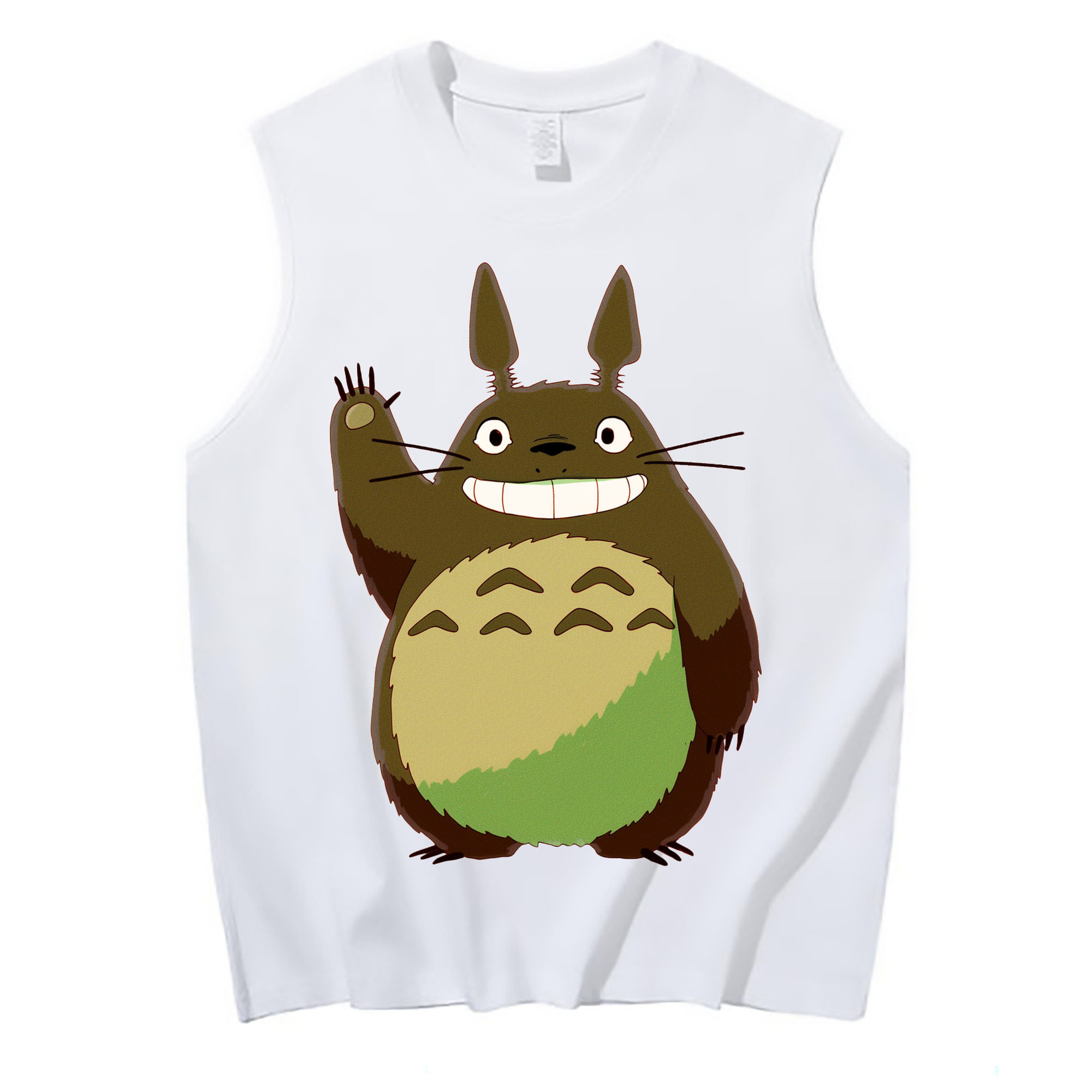 （画像用） となりのトトロ 草壁メイ 草壁サツキ My Neighbor Totoro Satsuki Kusakabe Mei Kusakabe コットン100％タンクトップ（フロントプリント）