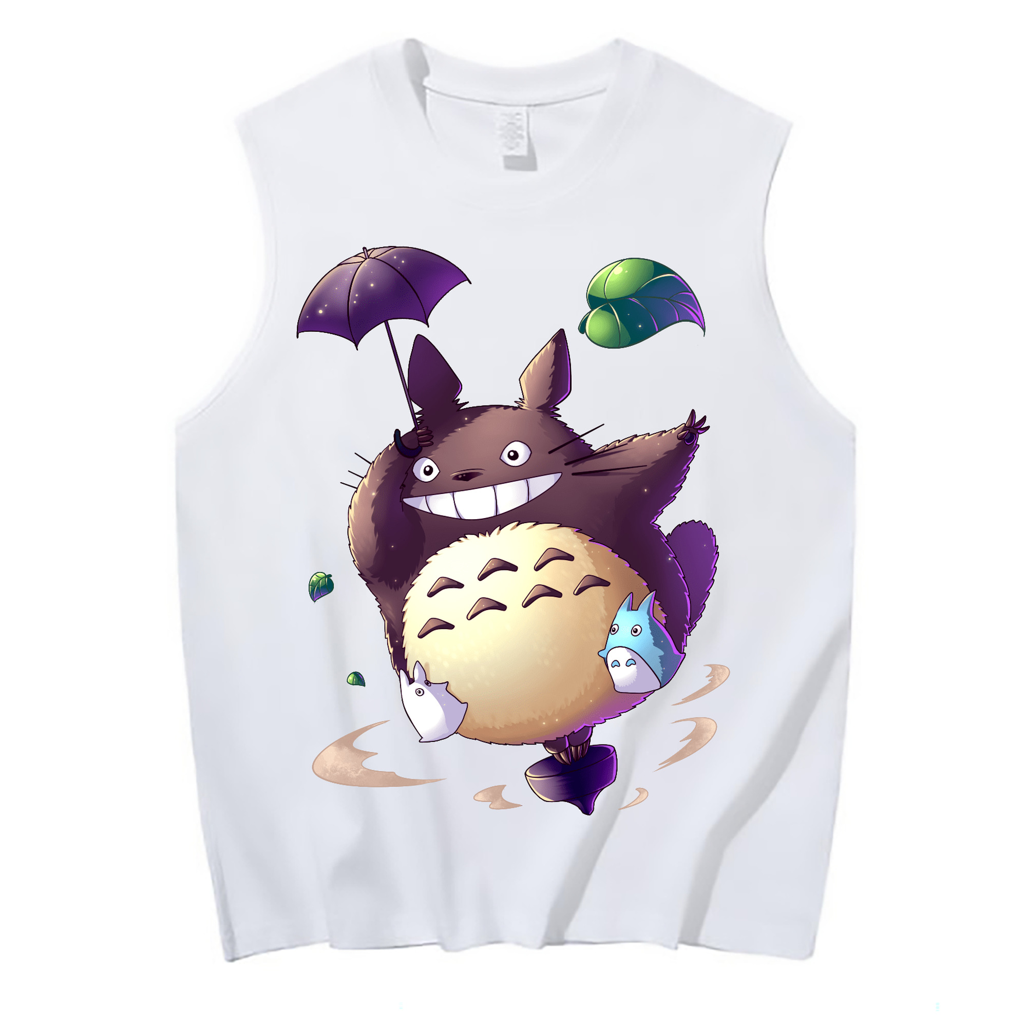 （画像用） となりのトトロ 草壁メイ 草壁サツキ My Neighbor Totoro Satsuki Kusakabe Mei Kusakabe コットン100％タンクトップ（フロントプリント）