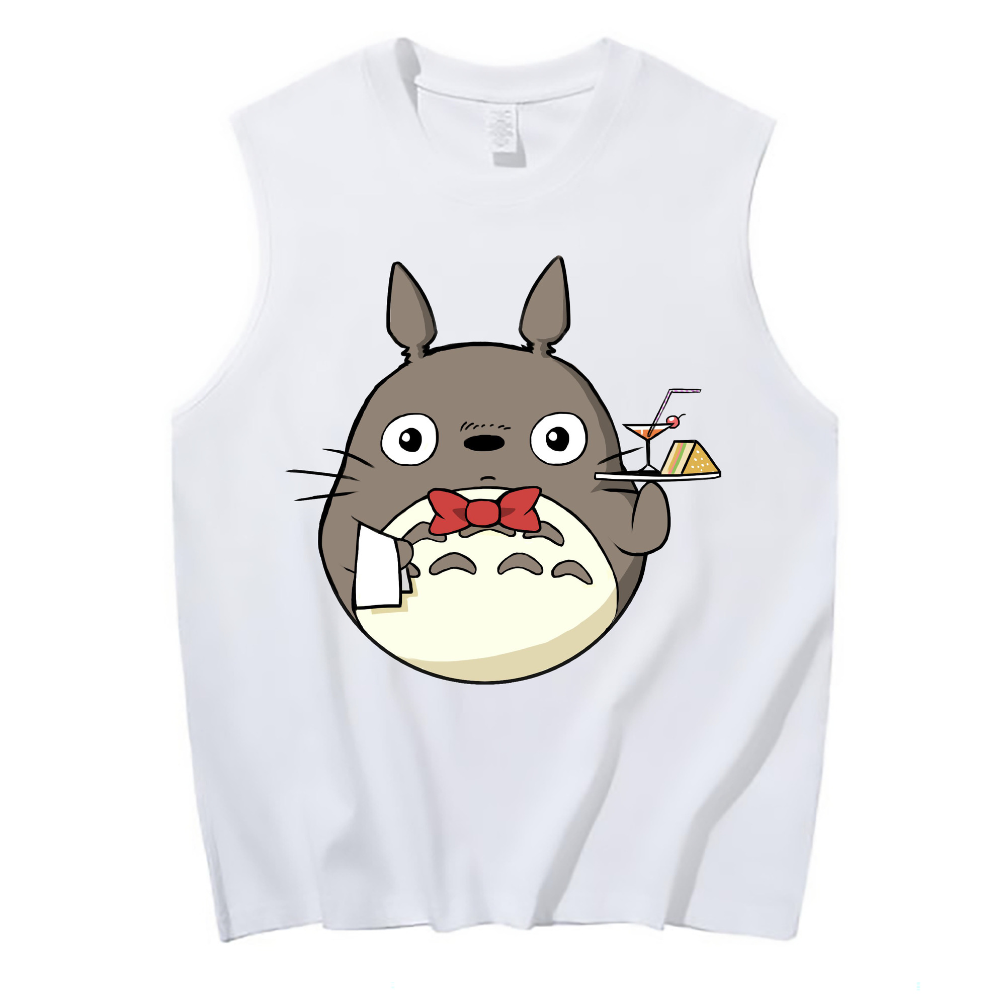（画像用） となりのトトロ 草壁メイ 草壁サツキ My Neighbor Totoro Satsuki Kusakabe Mei Kusakabe コットン100％タンクトップ（フロントプリント）