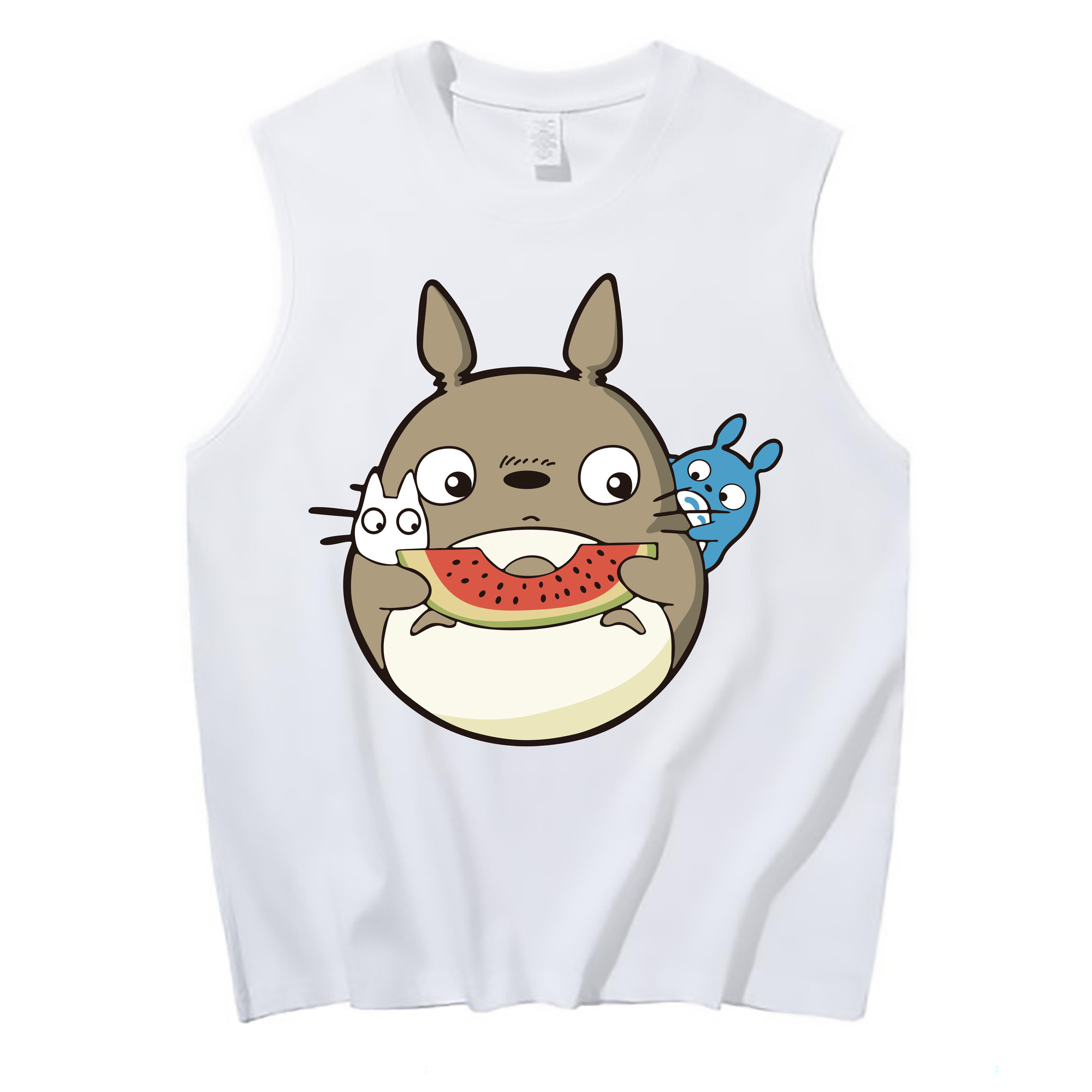 （画像用） となりのトトロ 草壁メイ 草壁サツキ My Neighbor Totoro Satsuki Kusakabe Mei Kusakabe コットン100％タンクトップ（フロントプリント）