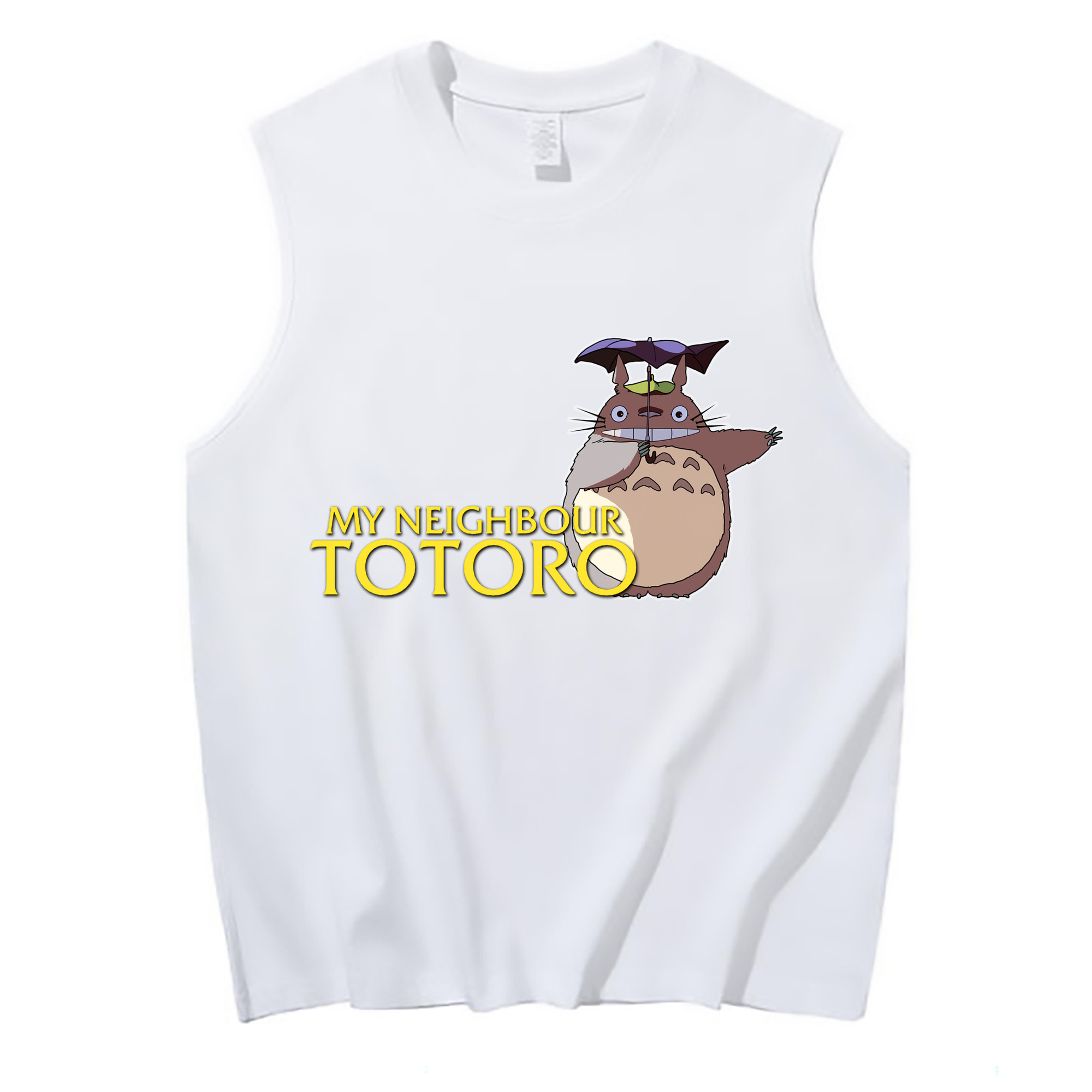 （画像用） となりのトトロ 草壁メイ 草壁サツキ My Neighbor Totoro Satsuki Kusakabe Mei Kusakabe コットン100％タンクトップ（フロントプリント）