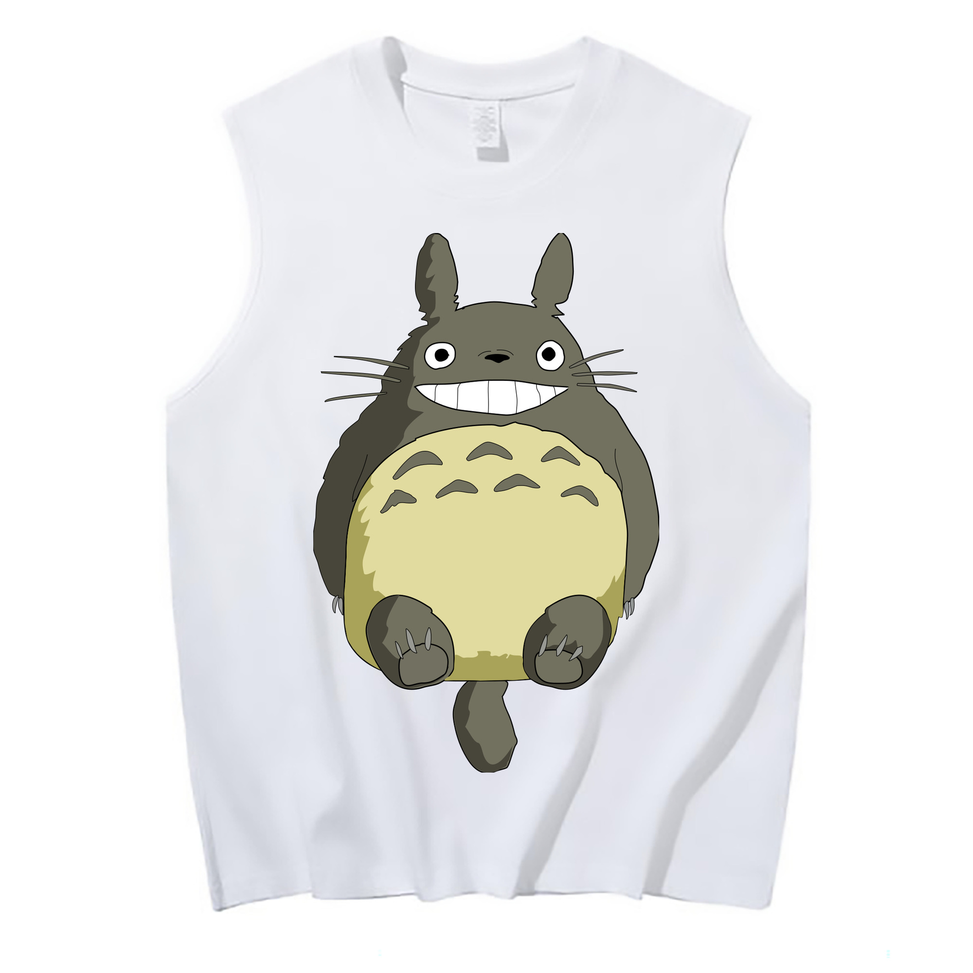 （画像用） となりのトトロ 草壁メイ 草壁サツキ My Neighbor Totoro Satsuki Kusakabe Mei Kusakabe コットン100％タンクトップ（フロントプリント）