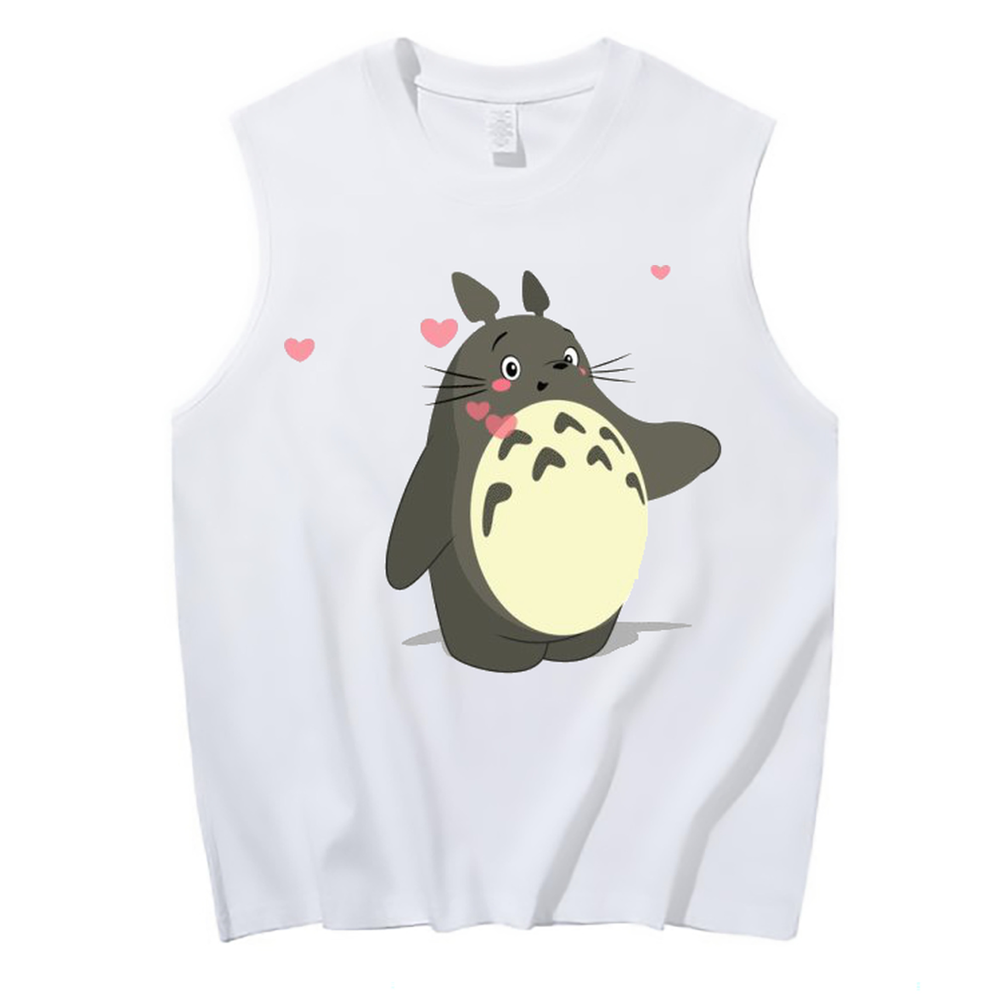 （画像用） となりのトトロ 草壁メイ 草壁サツキ My Neighbor Totoro Satsuki Kusakabe Mei Kusakabe コットン100％タンクトップ（フロントプリント）