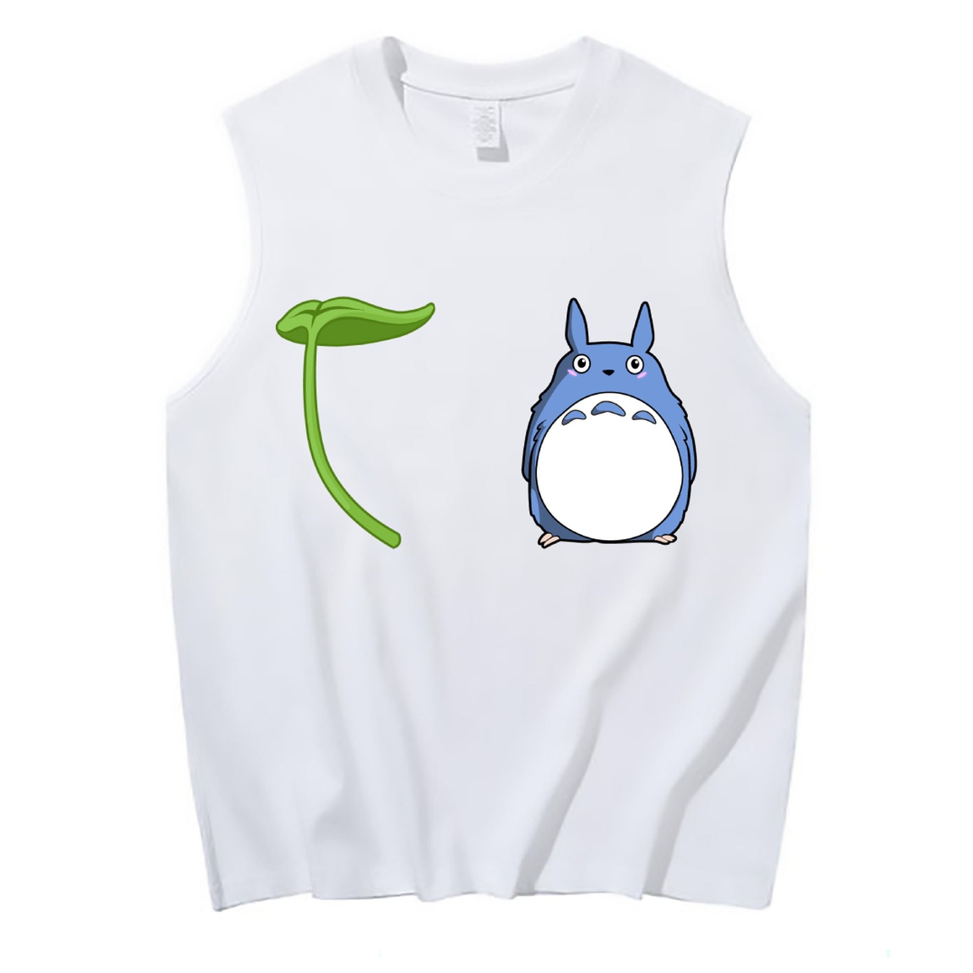 （画像用） となりのトトロ 草壁メイ 草壁サツキ My Neighbor Totoro Satsuki Kusakabe Mei Kusakabe コットン100％タンクトップ（フロントプリント）
