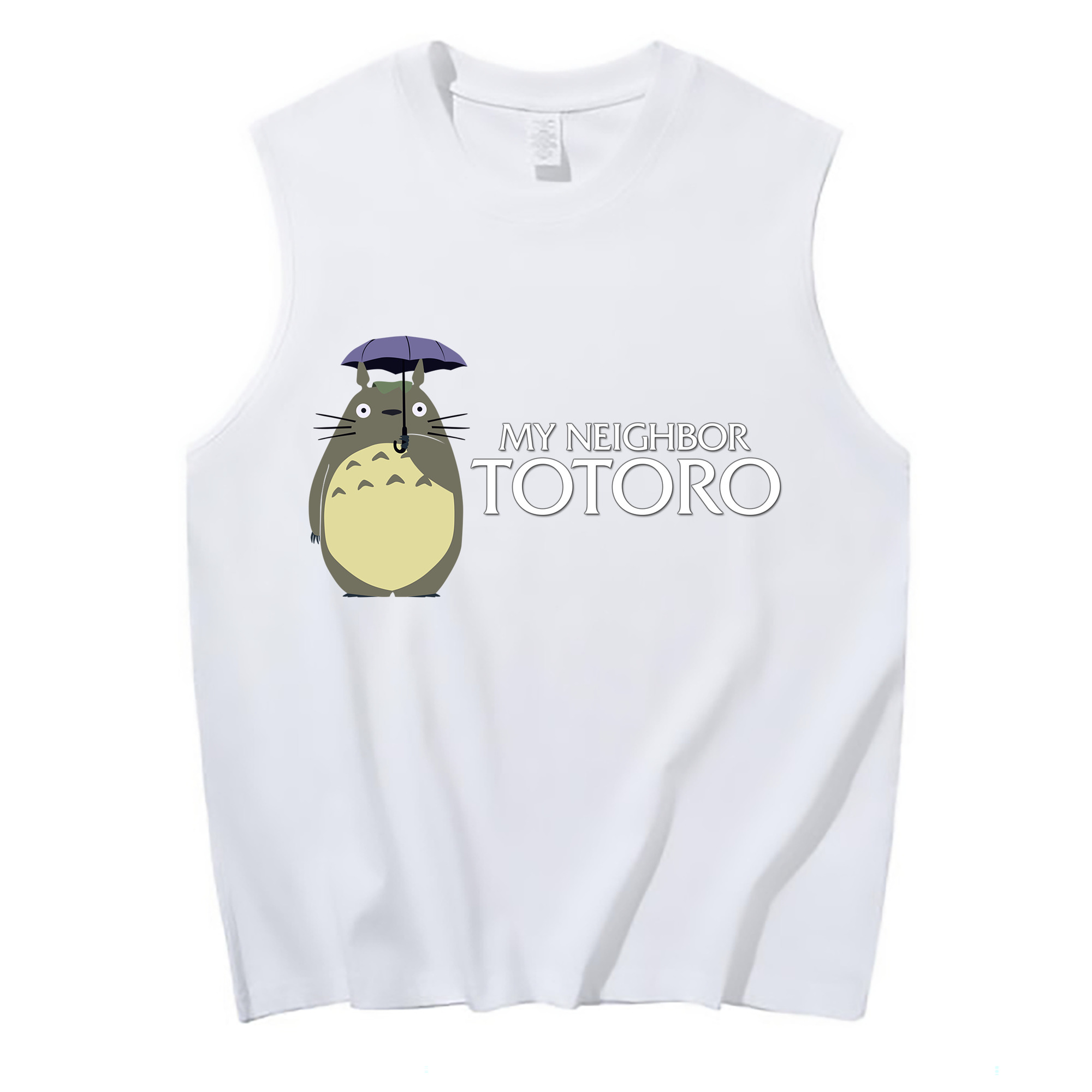 （画像用） となりのトトロ 草壁メイ 草壁サツキ My Neighbor Totoro Satsuki Kusakabe Mei Kusakabe コットン100％タンクトップ（フロントプリント）
