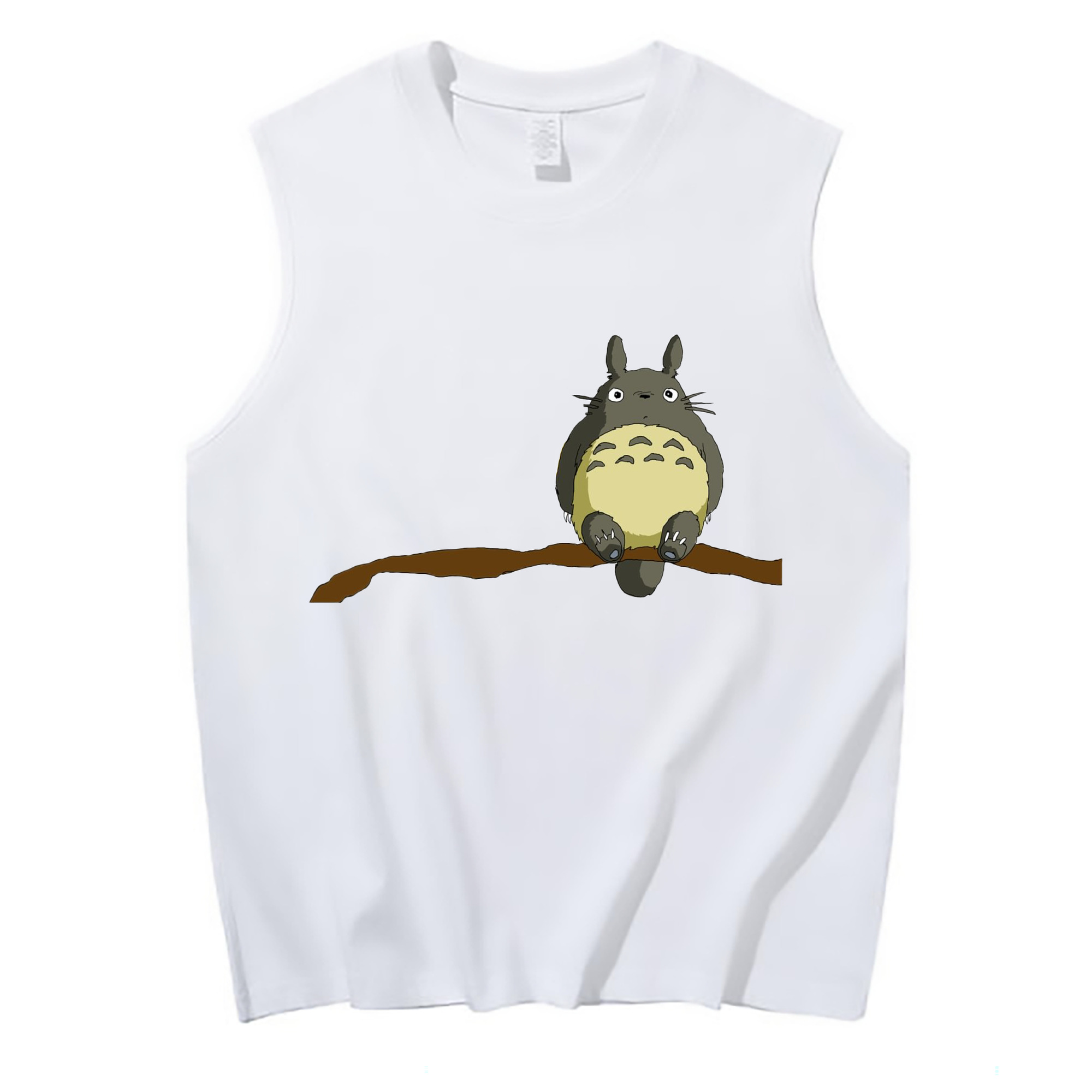 （画像用） となりのトトロ 草壁メイ 草壁サツキ My Neighbor Totoro Satsuki Kusakabe Mei Kusakabe コットン100％タンクトップ（フロントプリント）