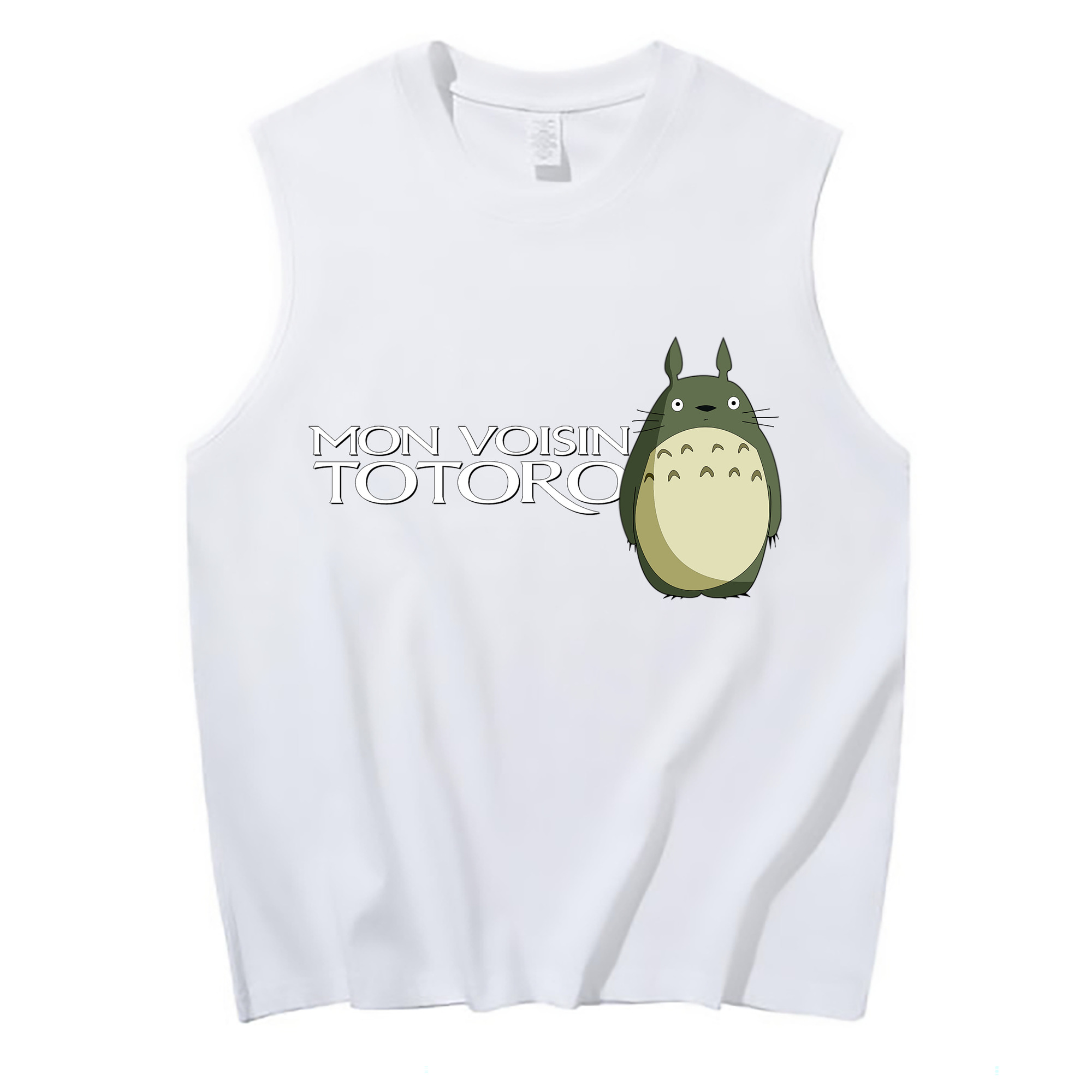 （画像用） となりのトトロ 草壁メイ 草壁サツキ My Neighbor Totoro Satsuki Kusakabe Mei Kusakabe コットン100％タンクトップ（フロントプリント）