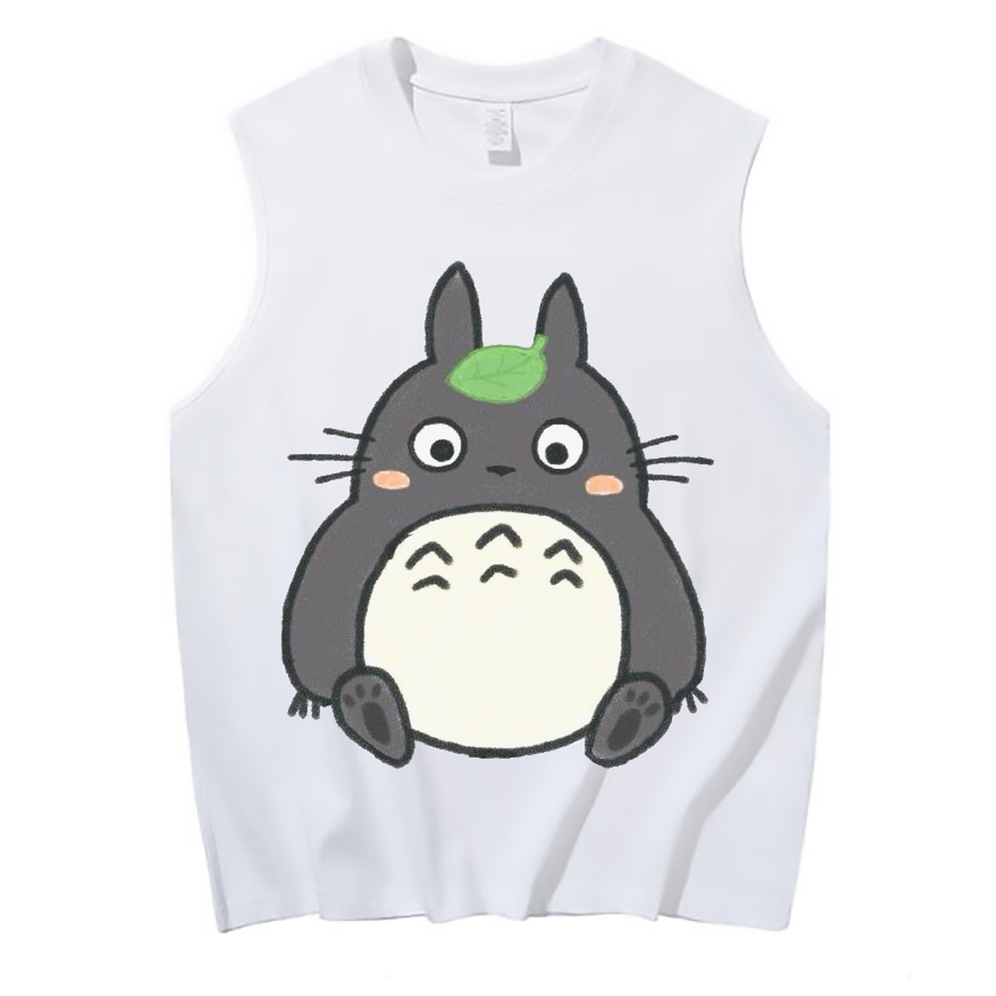 （画像用） となりのトトロ 草壁メイ 草壁サツキ My Neighbor Totoro Satsuki Kusakabe Mei Kusakabe コットン100％タンクトップ（フロントプリント）