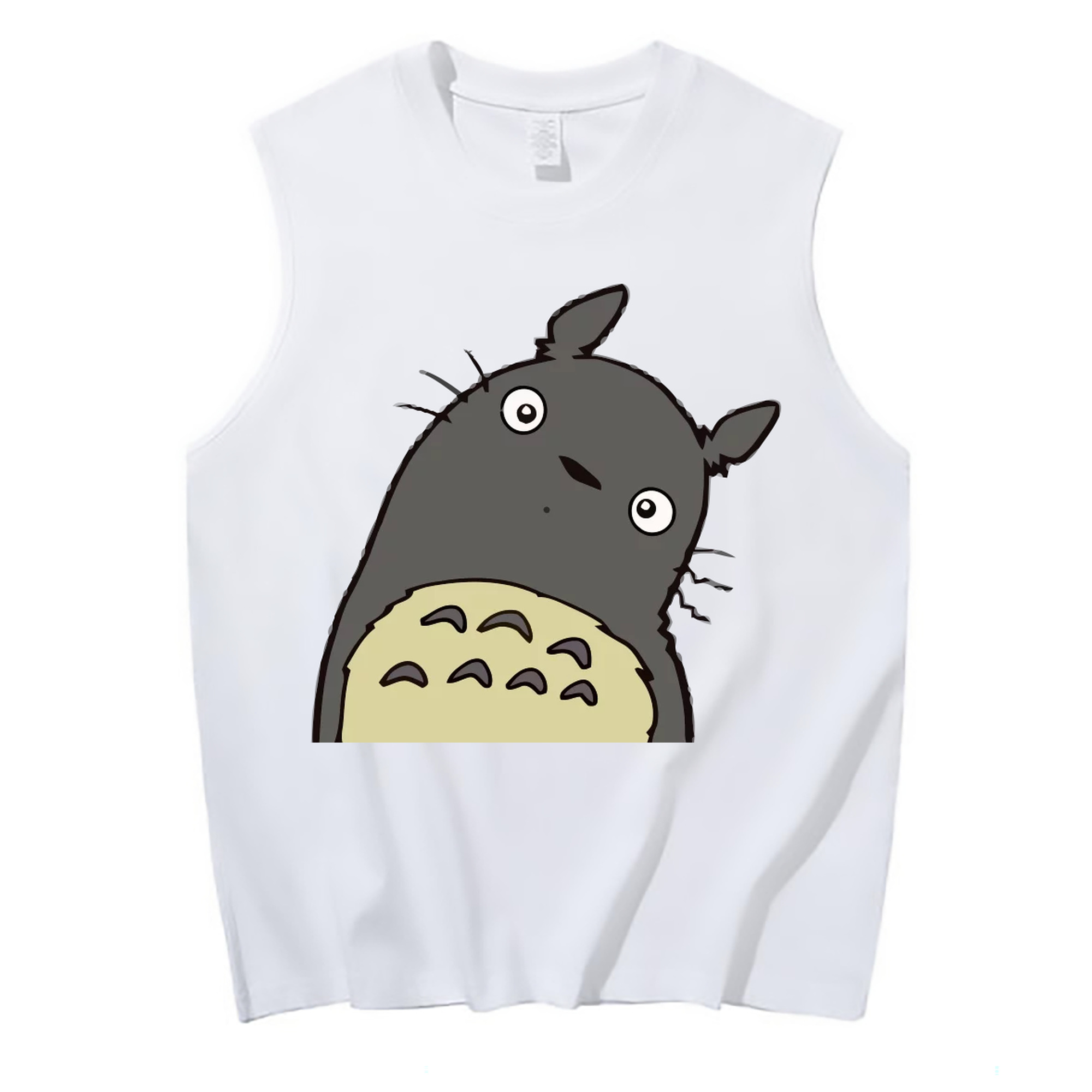 （画像用） となりのトトロ 草壁メイ 草壁サツキ My Neighbor Totoro Satsuki Kusakabe Mei Kusakabe コットン100％タンクトップ（フロントプリント）