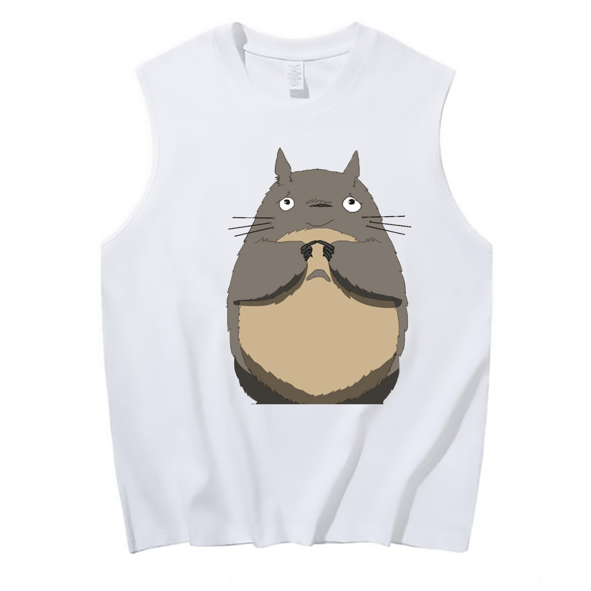 （画像用） となりのトトロ 草壁メイ 草壁サツキ My Neighbor Totoro Satsuki Kusakabe Mei Kusakabe コットン100％タンクトップ（フロントプリント）
