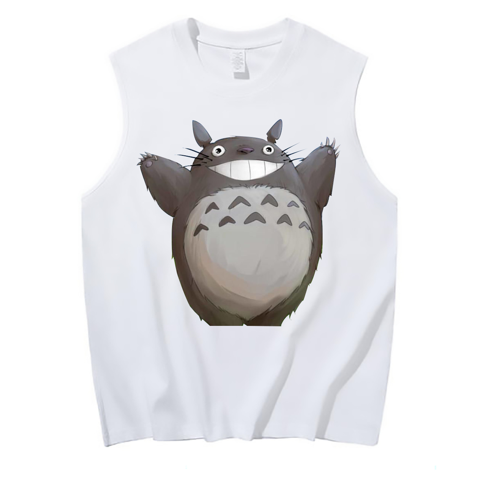 （画像用） となりのトトロ 草壁メイ 草壁サツキ My Neighbor Totoro Satsuki Kusakabe Mei Kusakabe コットン100％タンクトップ（フロントプリント）