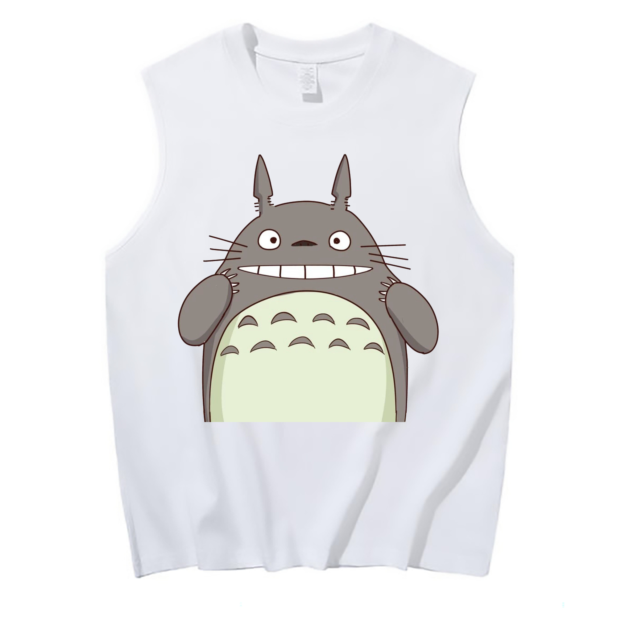 （画像用） となりのトトロ 草壁メイ 草壁サツキ My Neighbor Totoro Satsuki Kusakabe Mei Kusakabe コットン100％タンクトップ（フロントプリント）