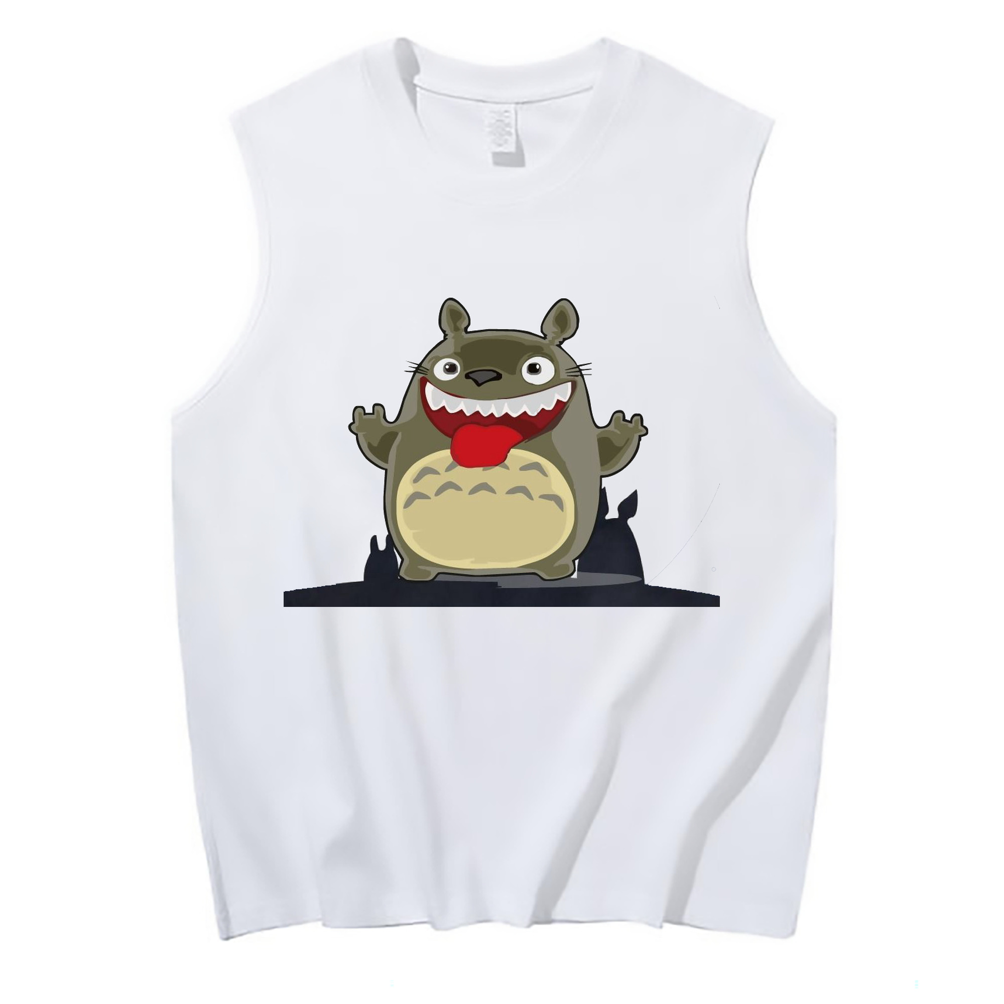 （画像用） となりのトトロ 草壁メイ 草壁サツキ My Neighbor Totoro Satsuki Kusakabe Mei Kusakabe コットン100％タンクトップ（フロントプリント）
