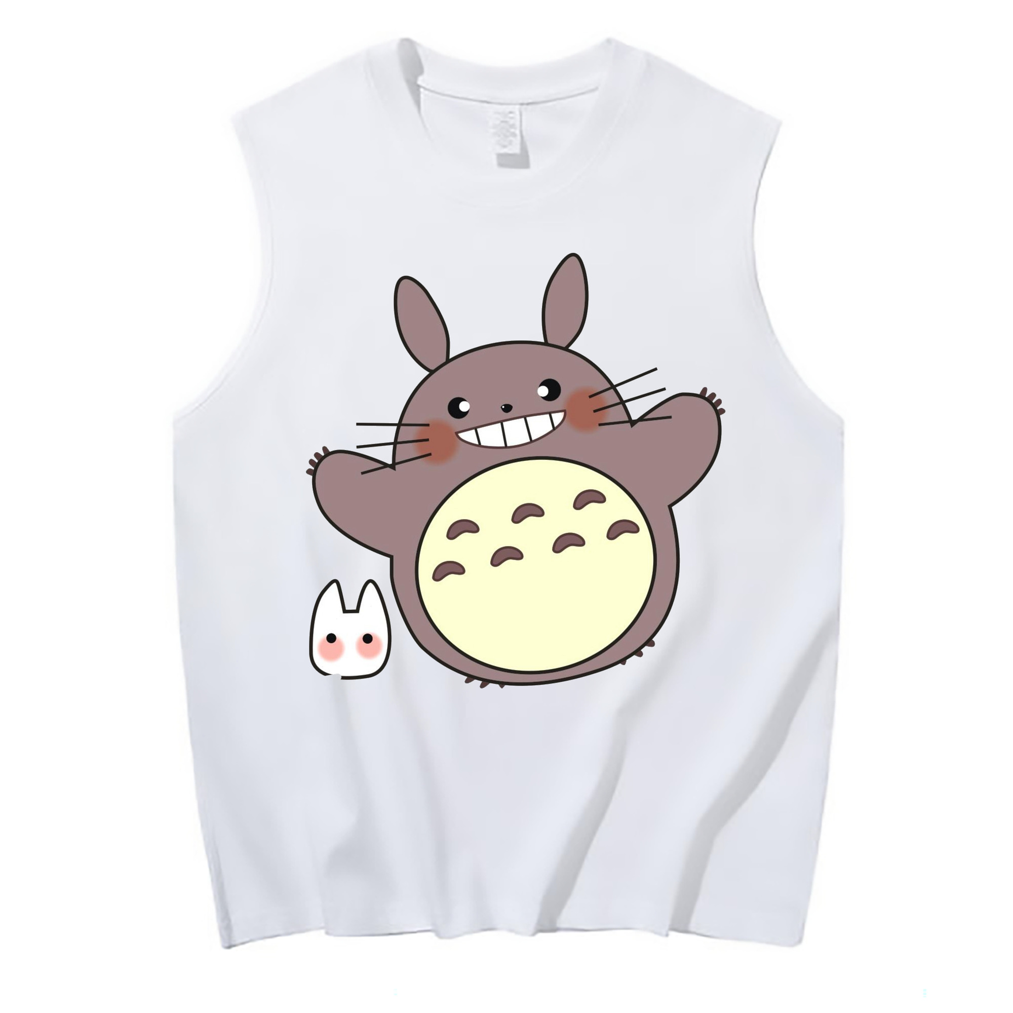 （画像用） となりのトトロ 草壁メイ 草壁サツキ My Neighbor Totoro Satsuki Kusakabe Mei Kusakabe コットン100％タンクトップ（フロントプリント）