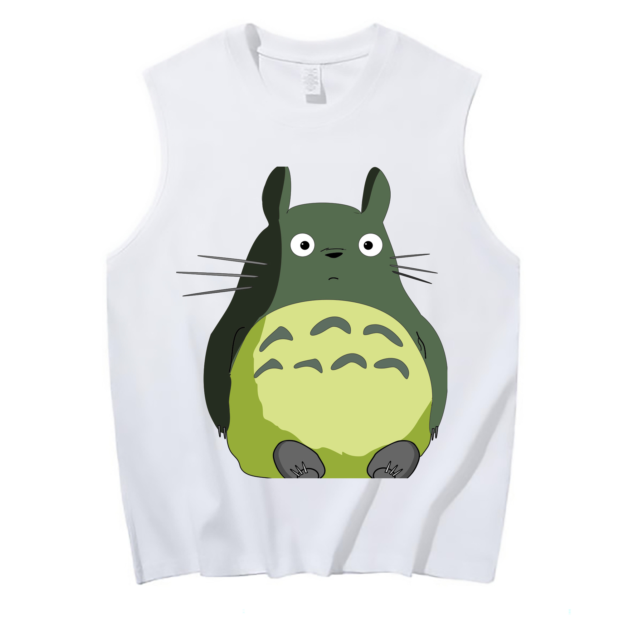 （画像用） となりのトトロ 草壁メイ 草壁サツキ My Neighbor Totoro Satsuki Kusakabe Mei Kusakabe コットン100％タンクトップ（フロントプリント）
