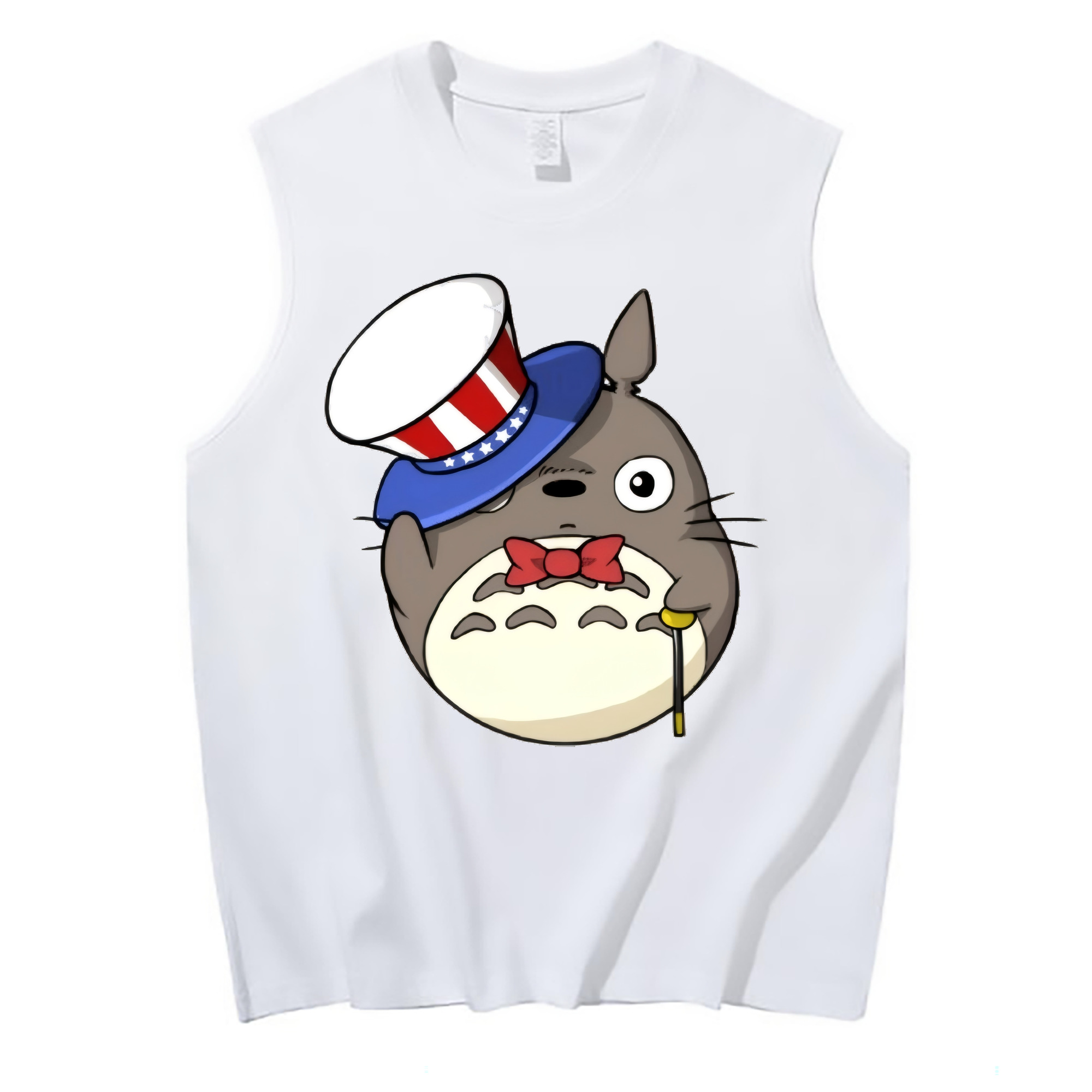 （画像用） となりのトトロ 草壁メイ 草壁サツキ My Neighbor Totoro Satsuki Kusakabe Mei Kusakabe コットン100％タンクトップ（フロントプリント）