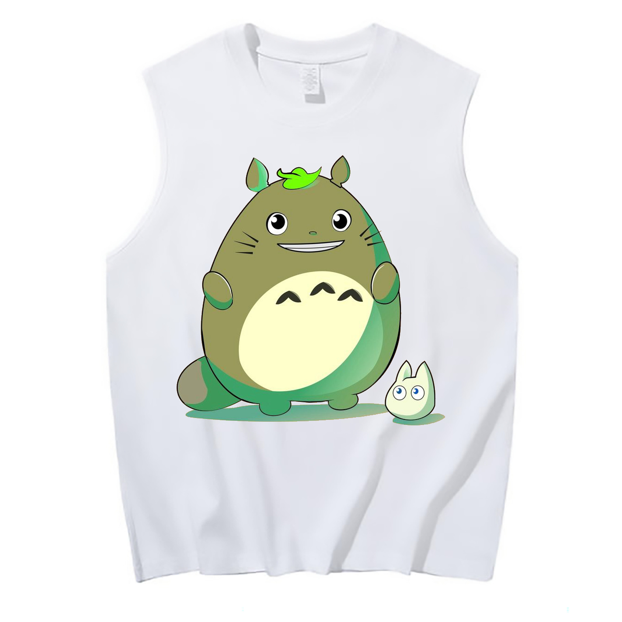 （画像用） となりのトトロ 草壁メイ 草壁サツキ My Neighbor Totoro Satsuki Kusakabe Mei Kusakabe コットン100％タンクトップ（フロントプリント）