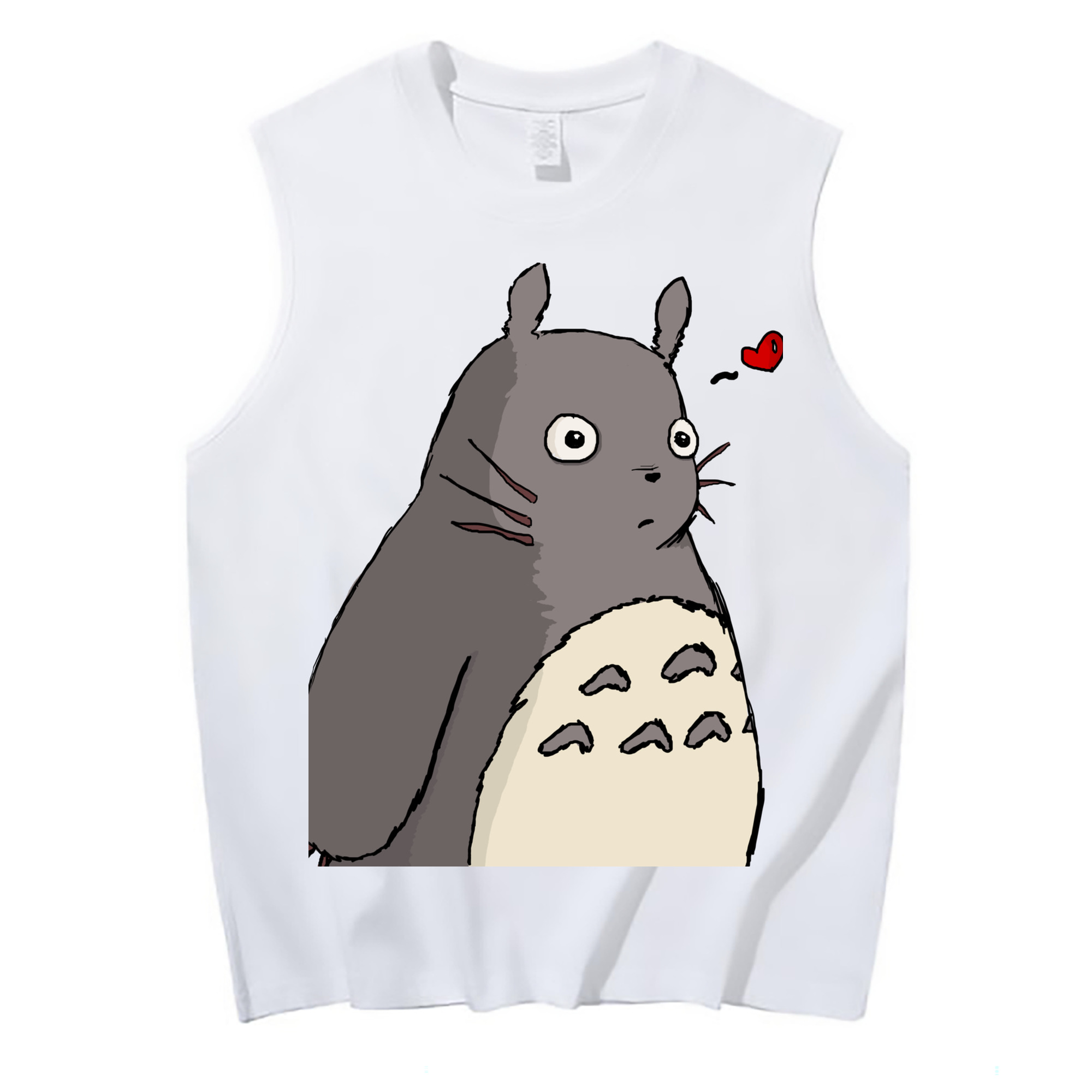 （画像用） となりのトトロ 草壁メイ 草壁サツキ My Neighbor Totoro Satsuki Kusakabe Mei Kusakabe コットン100％タンクトップ（フロントプリント）