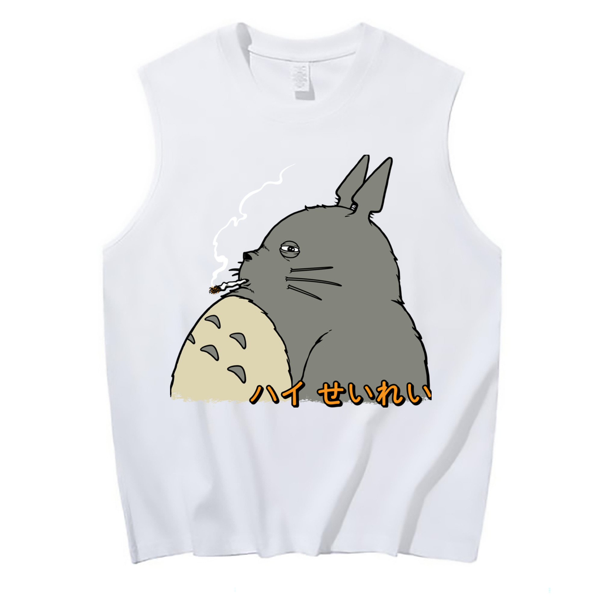 （画像用） となりのトトロ 草壁メイ 草壁サツキ My Neighbor Totoro Satsuki Kusakabe Mei Kusakabe コットン100％タンクトップ（フロントプリント）