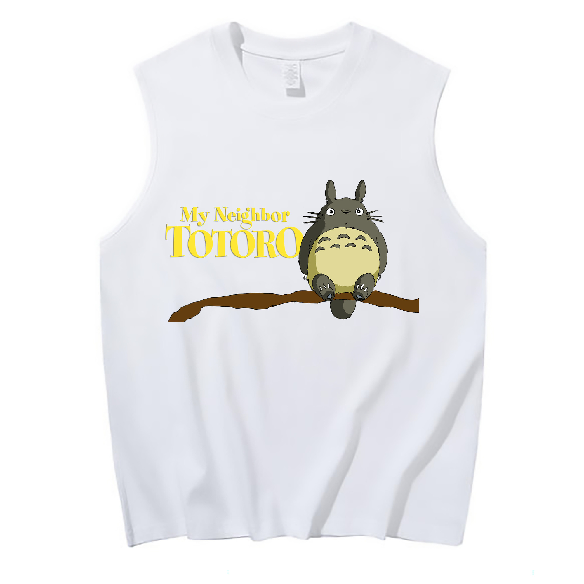 （画像用） となりのトトロ 草壁メイ 草壁サツキ My Neighbor Totoro Satsuki Kusakabe Mei Kusakabe コットン100％タンクトップ（フロントプリント）