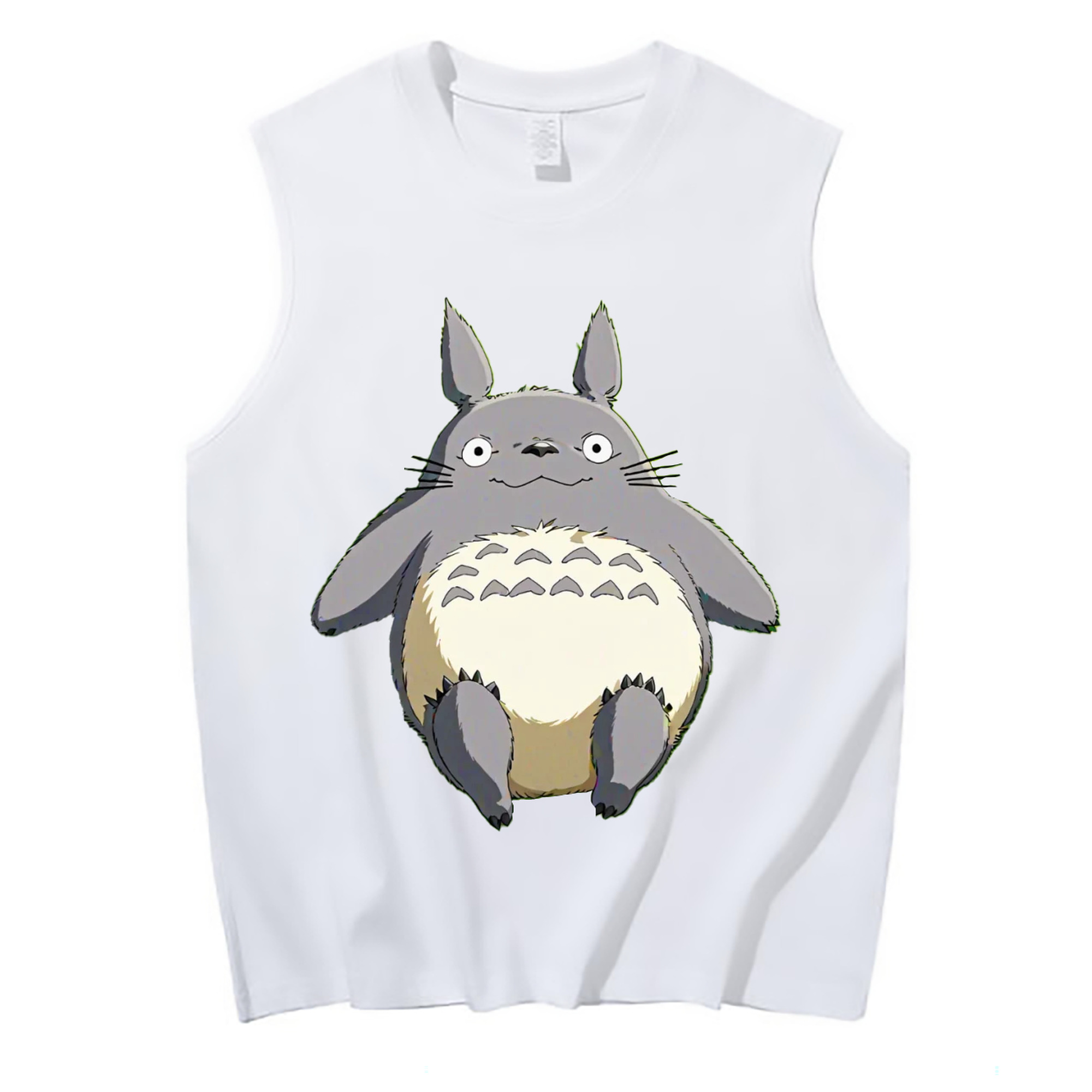 （画像用） となりのトトロ 草壁メイ 草壁サツキ My Neighbor Totoro Satsuki Kusakabe Mei Kusakabe コットン100％タンクトップ（フロントプリント）