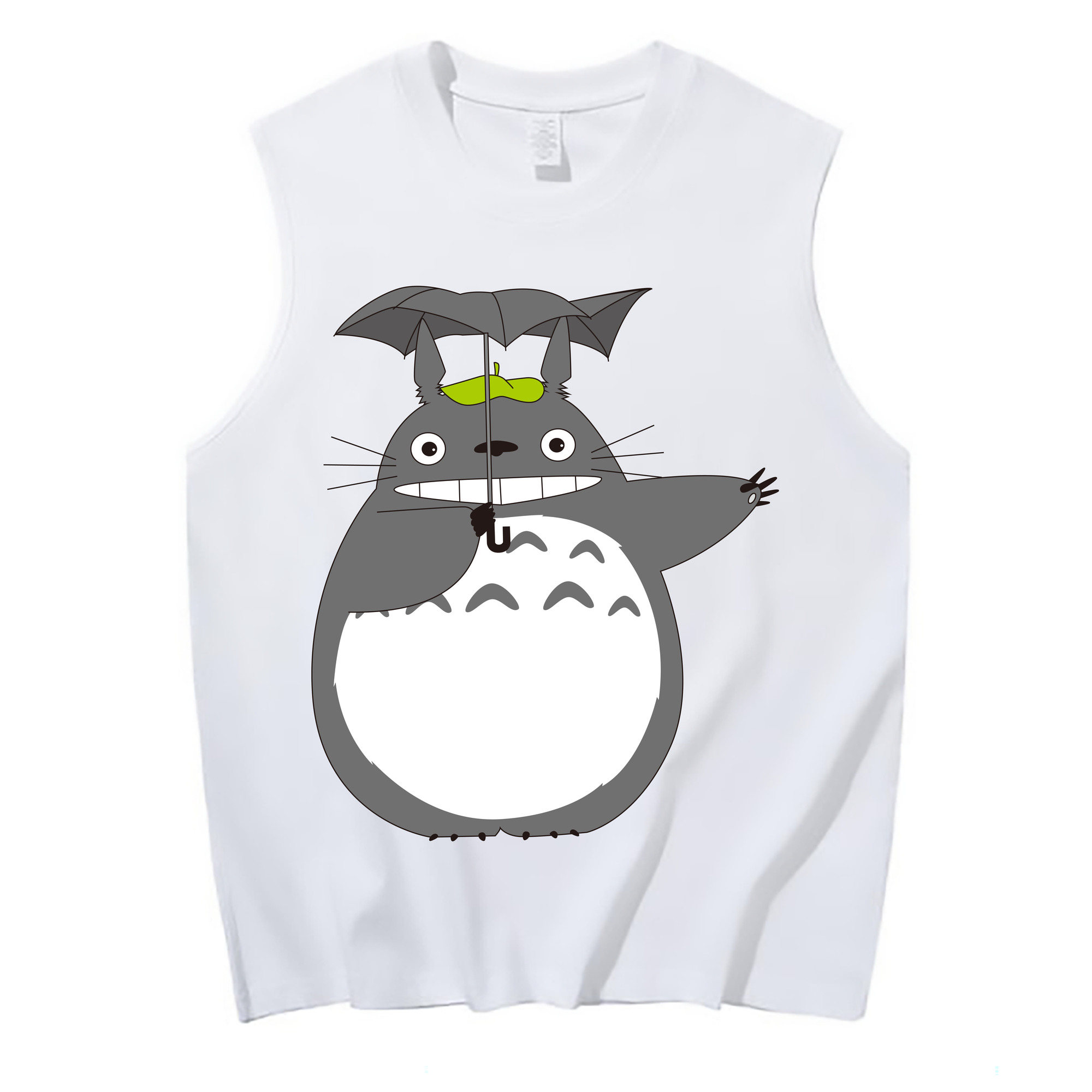 （画像用） となりのトトロ 草壁メイ 草壁サツキ My Neighbor Totoro Satsuki Kusakabe Mei Kusakabe コットン100％タンクトップ（フロントプリント）
