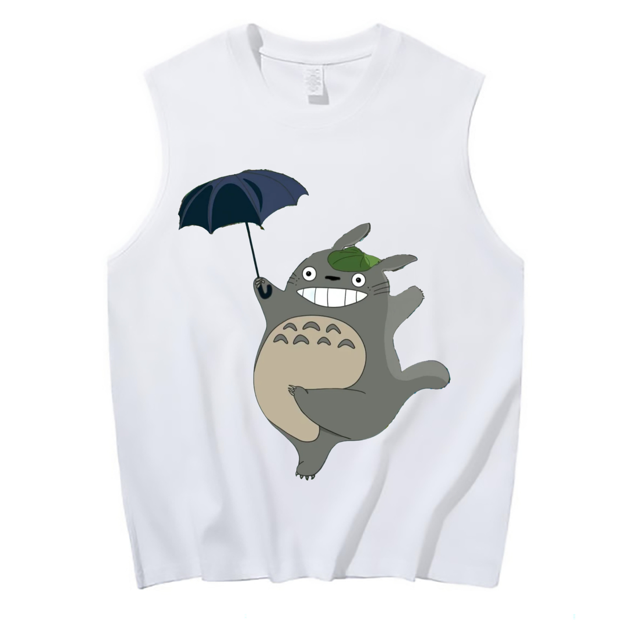 （画像用） となりのトトロ 草壁メイ 草壁サツキ My Neighbor Totoro Satsuki Kusakabe Mei Kusakabe コットン100％タンクトップ（フロントプリント）