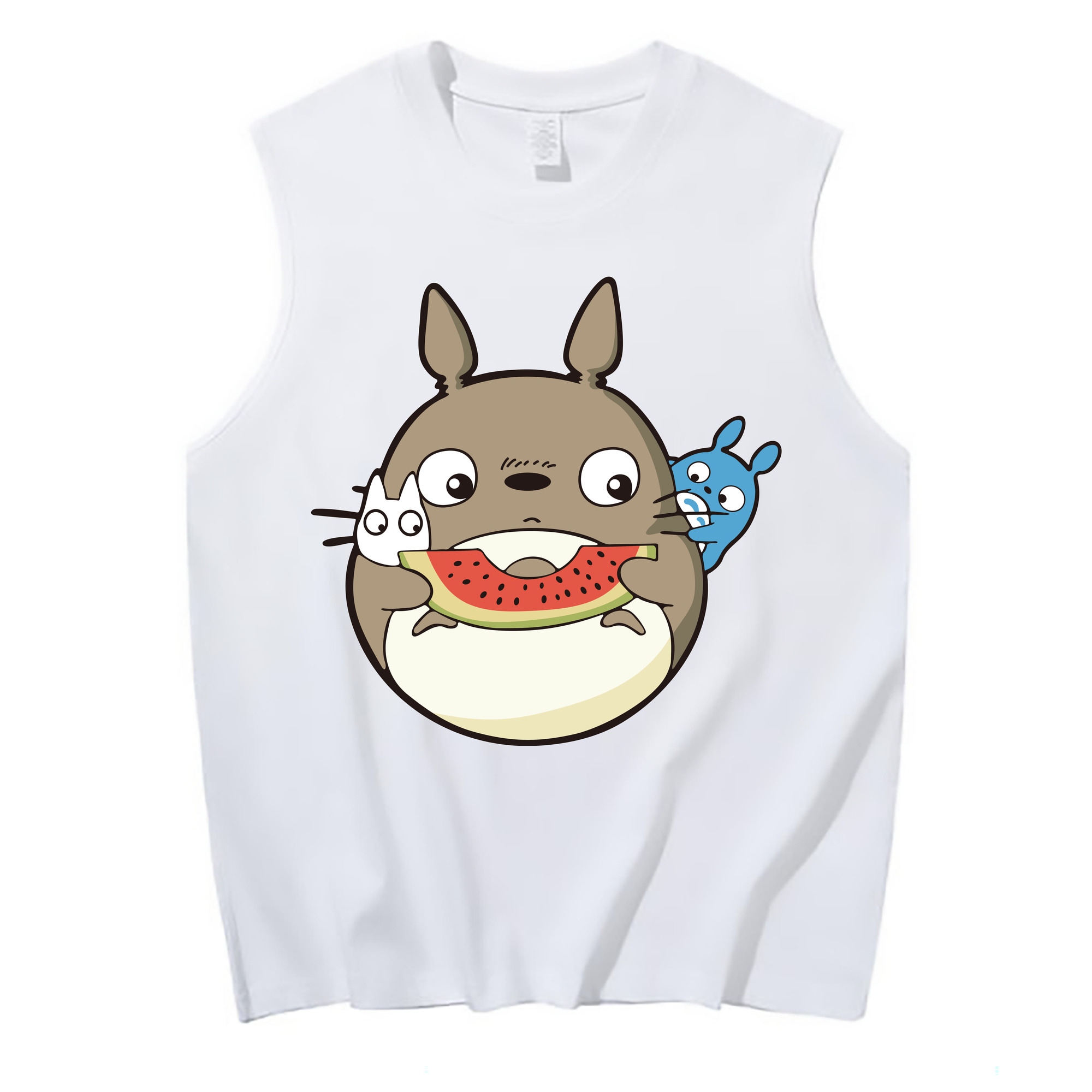 （画像用） となりのトトロ 草壁メイ 草壁サツキ My Neighbor Totoro Satsuki Kusakabe Mei Kusakabe コットン100％タンクトップ（フロントプリント）