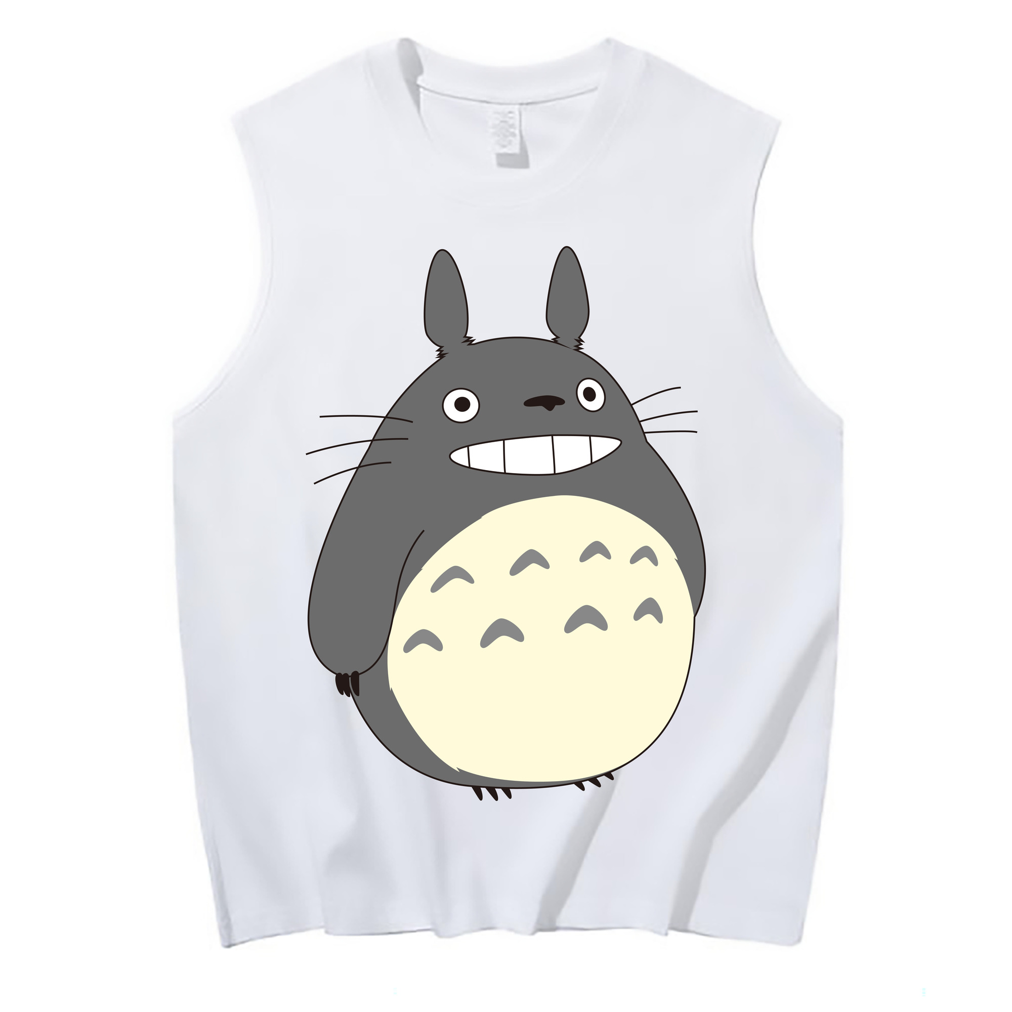（画像用） となりのトトロ 草壁メイ 草壁サツキ My Neighbor Totoro Satsuki Kusakabe Mei Kusakabe コットン100％タンクトップ（フロントプリント）