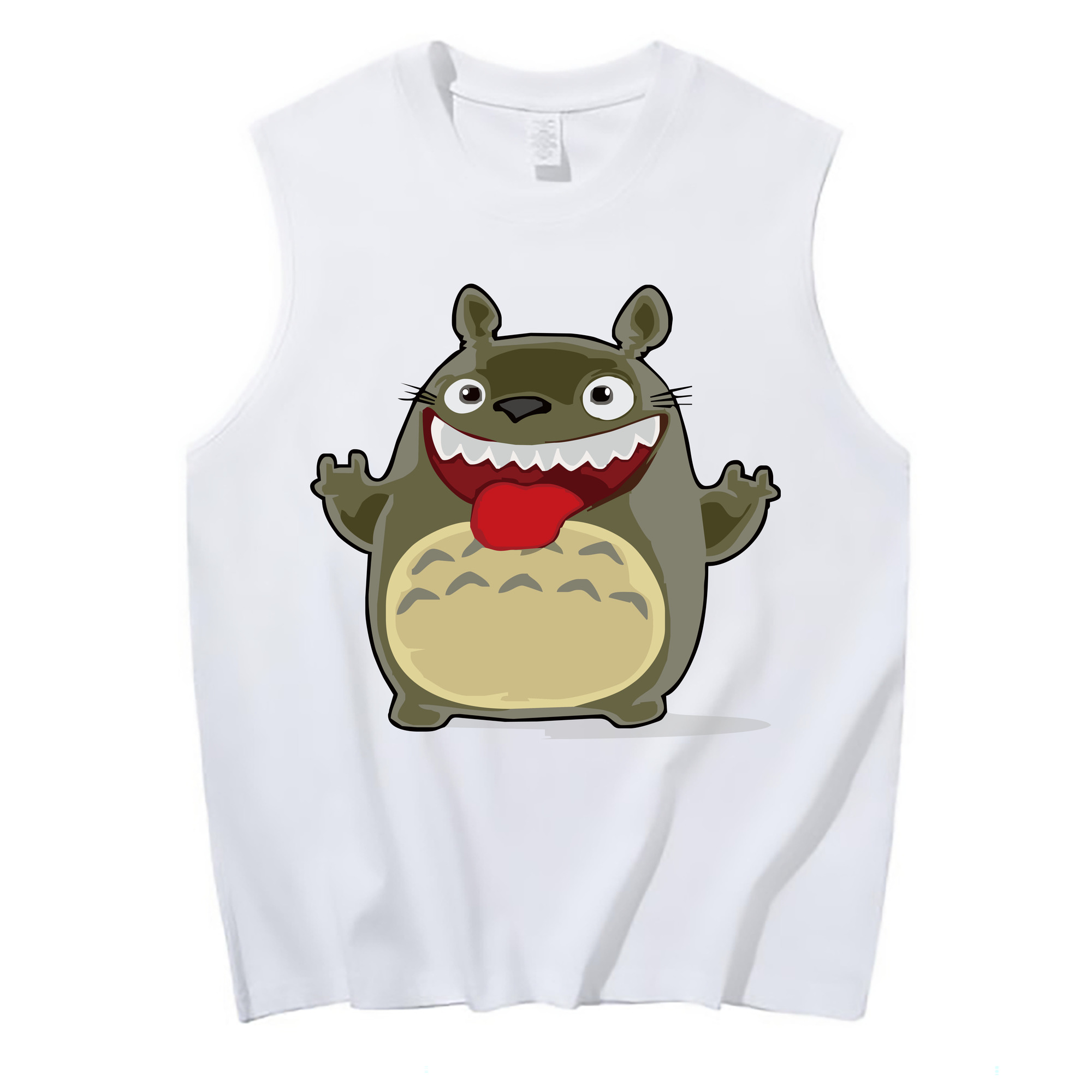 （画像用） となりのトトロ 草壁メイ 草壁サツキ My Neighbor Totoro Satsuki Kusakabe Mei Kusakabe コットン100％タンクトップ（フロントプリント）