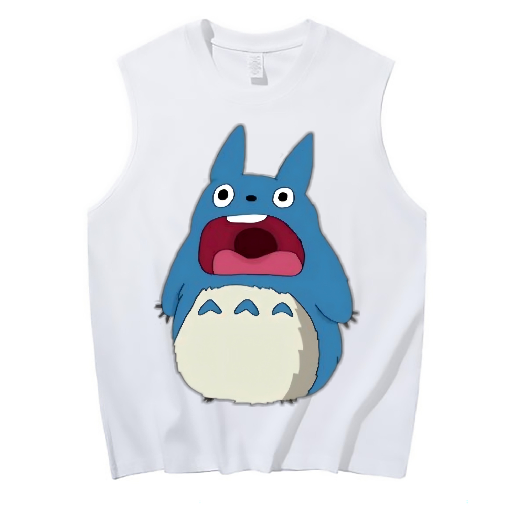 （画像用） となりのトトロ 草壁メイ 草壁サツキ My Neighbor Totoro Satsuki Kusakabe Mei Kusakabe コットン100％タンクトップ（フロントプリント）