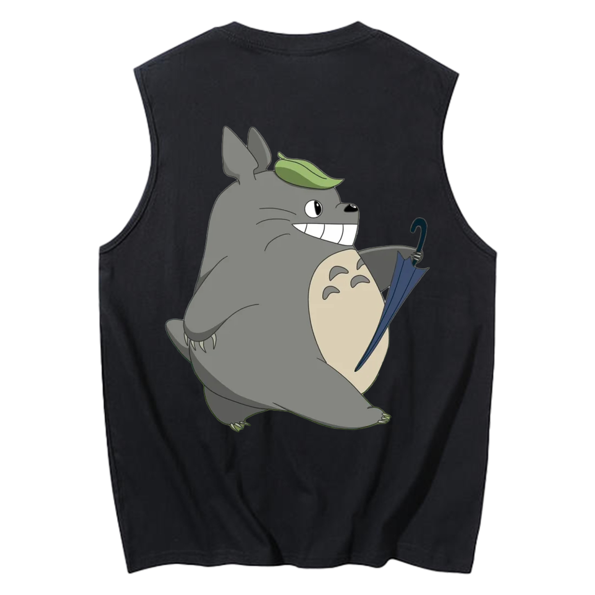（画像用） となりのトトロ 草壁メイ 草壁サツキ My Neighbor Totoro Satsuki Kusakabe Mei Kusakabe コットン100％タンクトップ（背面プリント）
