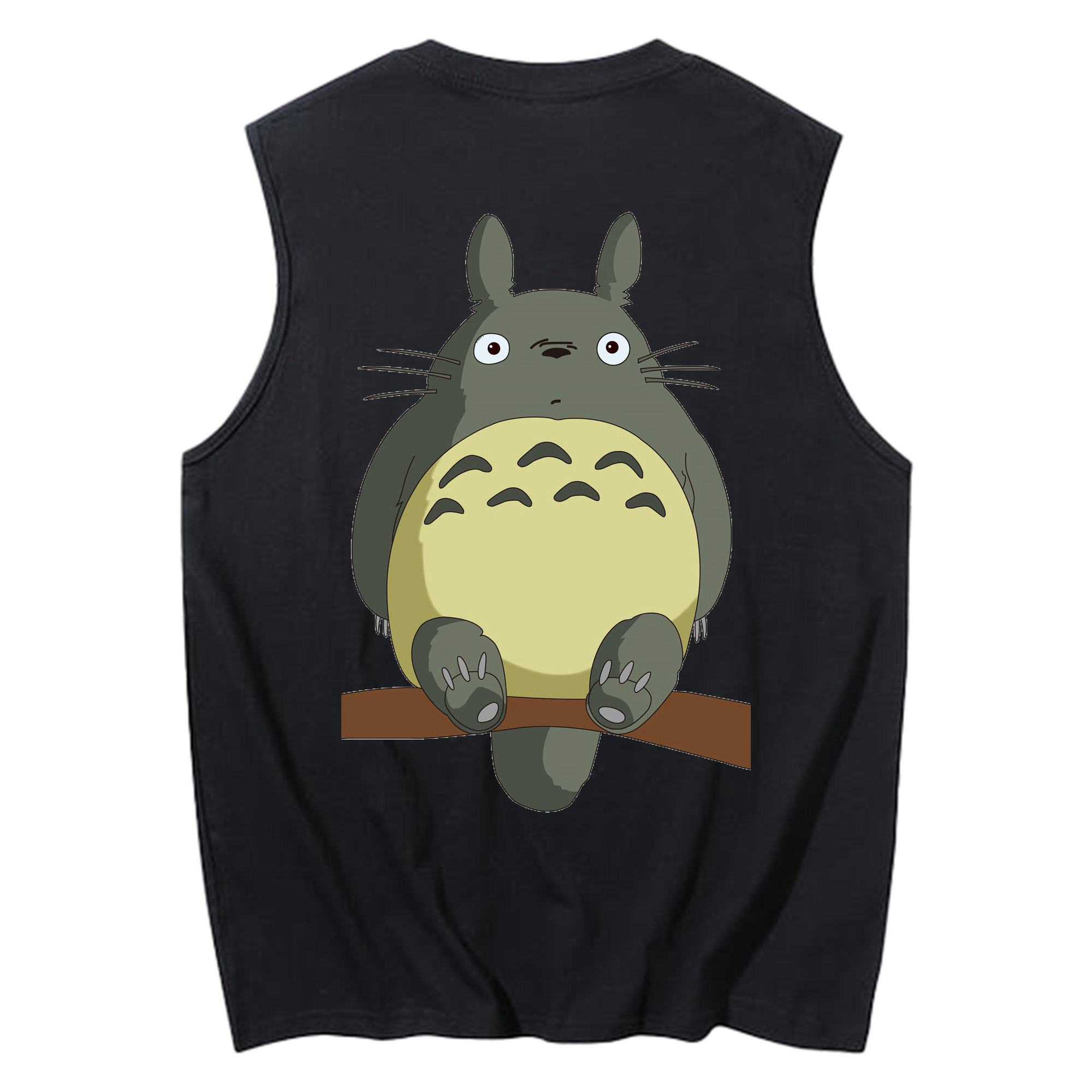 （画像用） となりのトトロ 草壁メイ 草壁サツキ My Neighbor Totoro Satsuki Kusakabe Mei Kusakabe コットン100％タンクトップ（背面プリント）