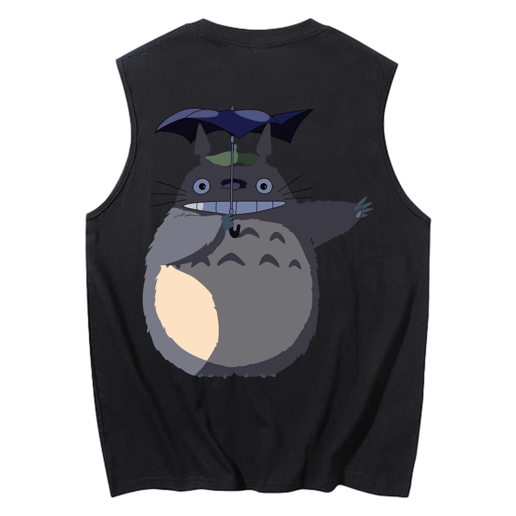 （画像用） となりのトトロ 草壁メイ 草壁サツキ My Neighbor Totoro Satsuki Kusakabe Mei Kusakabe コットン100％タンクトップ（背面プリント）