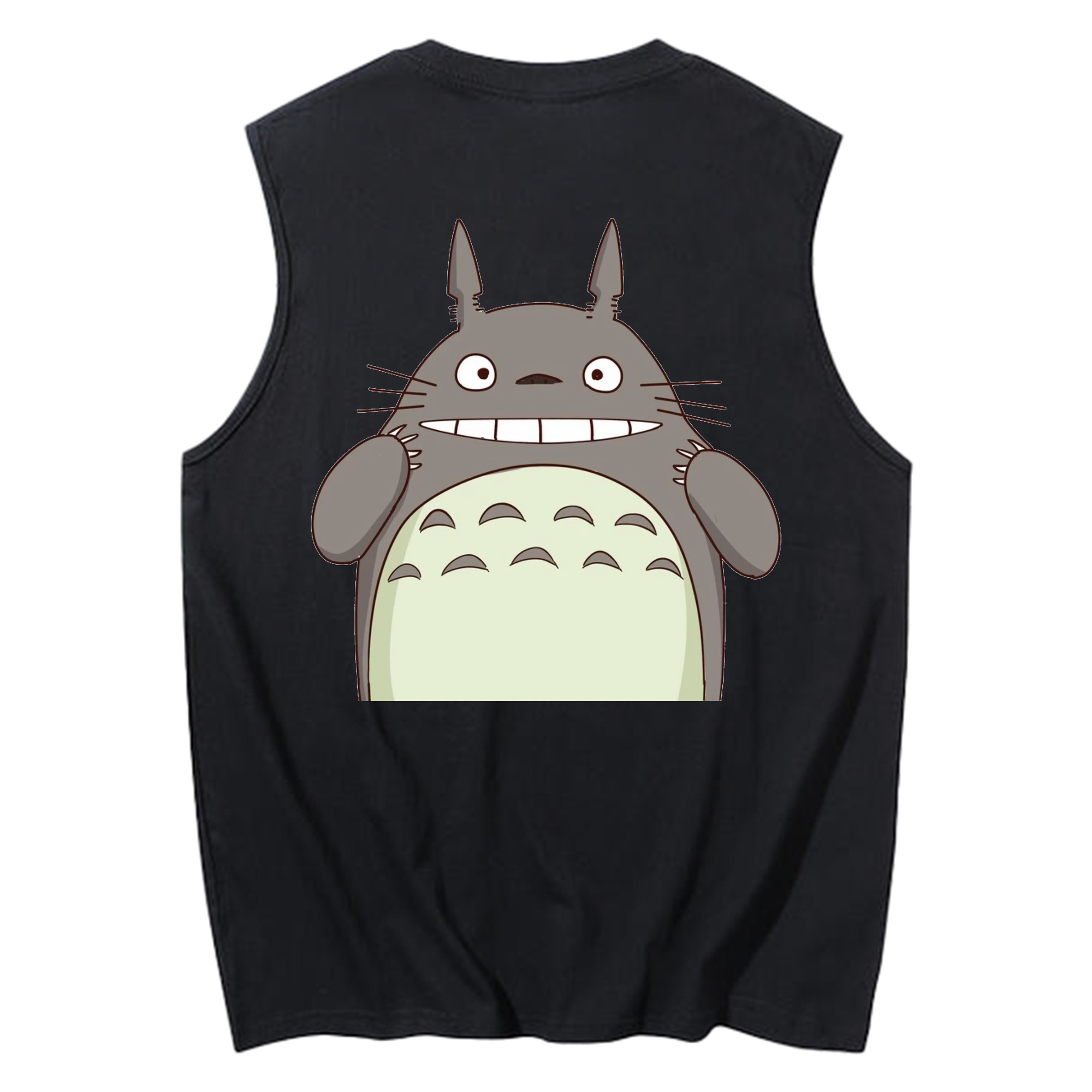 （画像用） となりのトトロ 草壁メイ 草壁サツキ My Neighbor Totoro Satsuki Kusakabe Mei Kusakabe コットン100％タンクトップ（背面プリント）