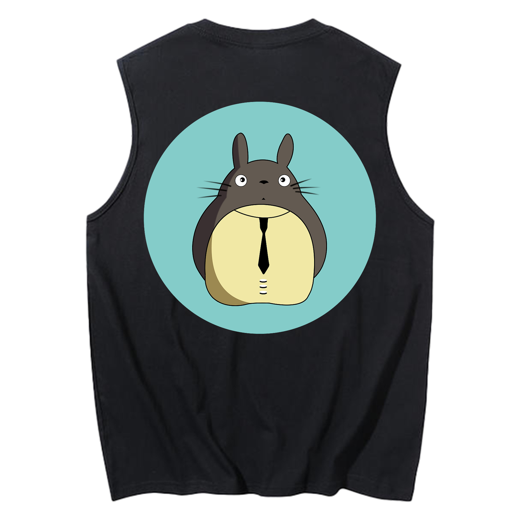 （画像用） となりのトトロ 草壁メイ 草壁サツキ My Neighbor Totoro Satsuki Kusakabe Mei Kusakabe コットン100％タンクトップ（背面プリント）