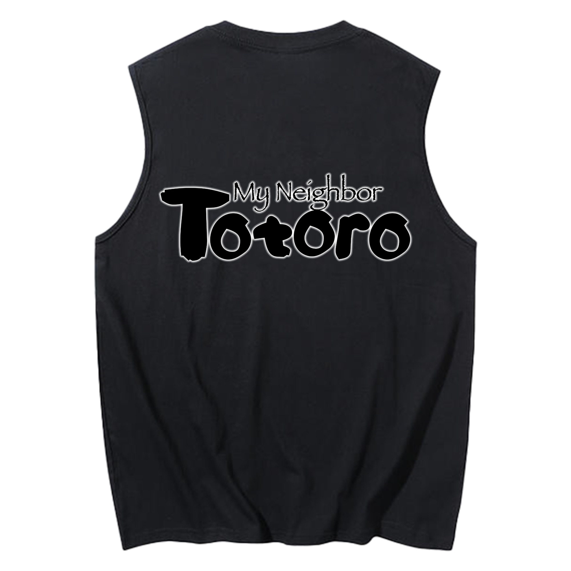 （画像用） となりのトトロ 草壁メイ 草壁サツキ My Neighbor Totoro Satsuki Kusakabe Mei Kusakabe コットン100％タンクトップ（背面プリント）