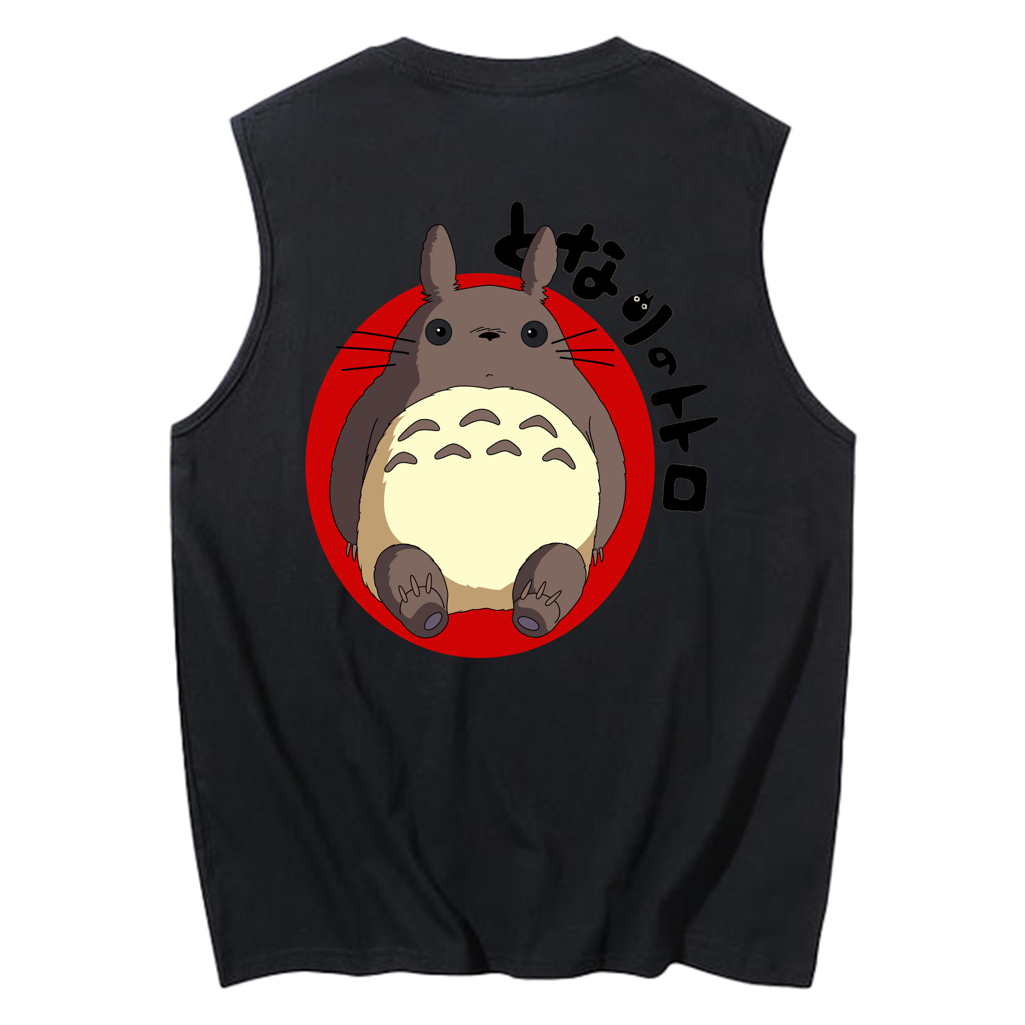 （画像用） となりのトトロ 草壁メイ 草壁サツキ My Neighbor Totoro Satsuki Kusakabe Mei Kusakabe コットン100％タンクトップ（背面プリント）