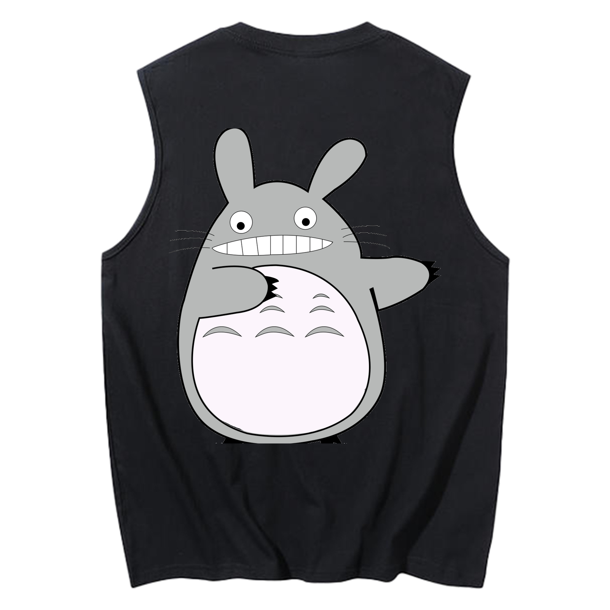 （画像用） となりのトトロ 草壁メイ 草壁サツキ My Neighbor Totoro Satsuki Kusakabe Mei Kusakabe コットン100％タンクトップ（背面プリント）