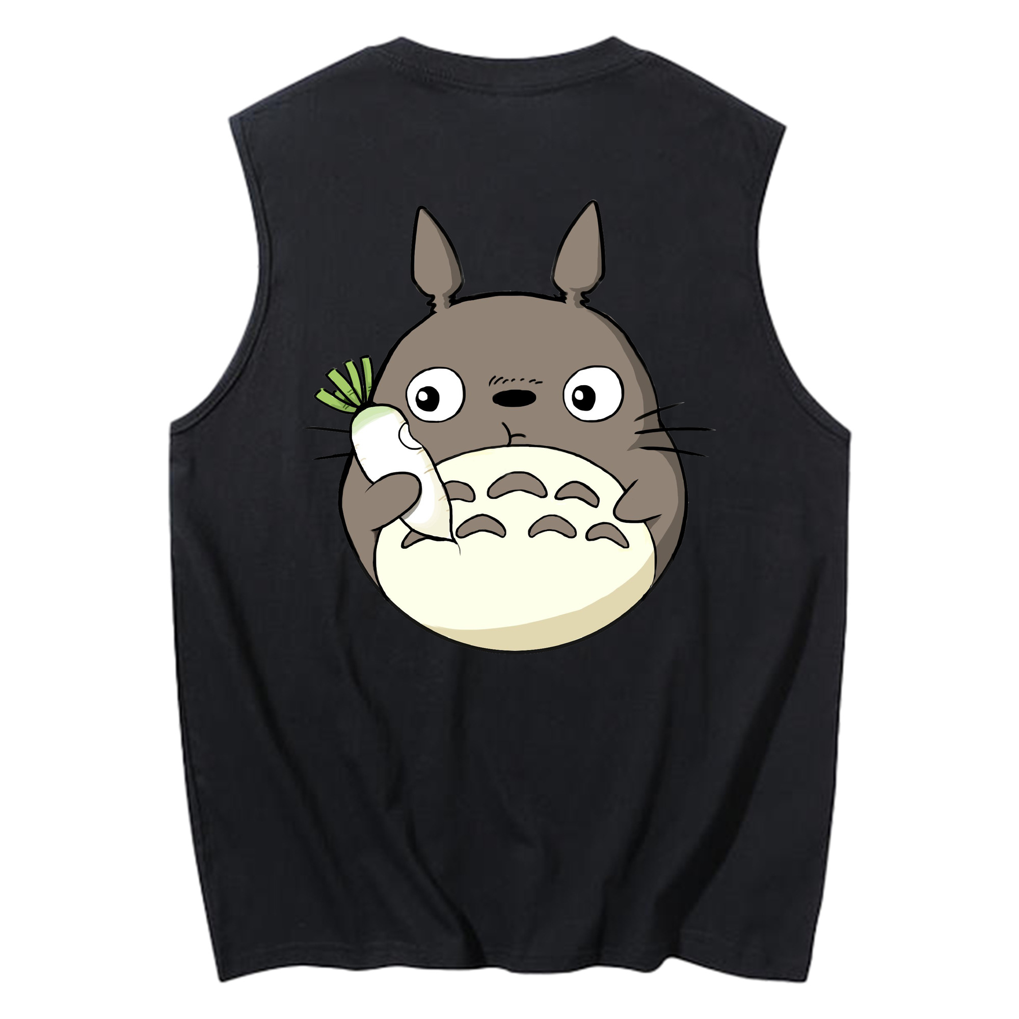 （画像用） となりのトトロ 草壁メイ 草壁サツキ My Neighbor Totoro Satsuki Kusakabe Mei Kusakabe コットン100％タンクトップ（背面プリント）