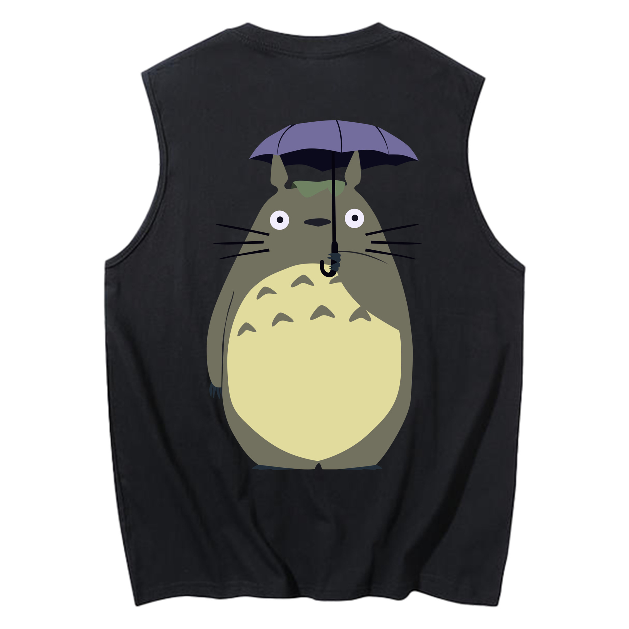 （画像用） となりのトトロ 草壁メイ 草壁サツキ My Neighbor Totoro Satsuki Kusakabe Mei Kusakabe コットン100％タンクトップ（背面プリント）