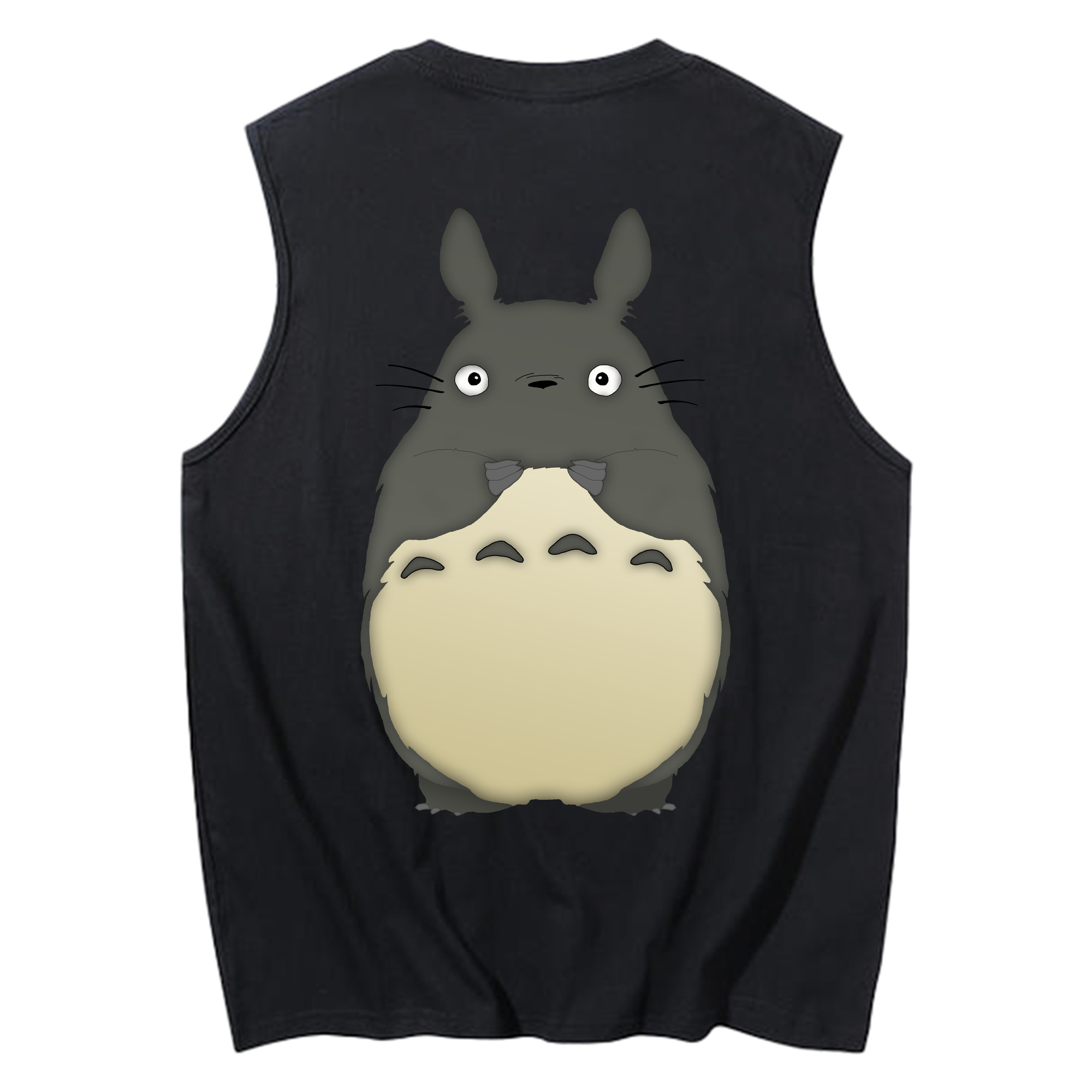 （画像用） となりのトトロ 草壁メイ 草壁サツキ My Neighbor Totoro Satsuki Kusakabe Mei Kusakabe コットン100％タンクトップ（背面プリント）