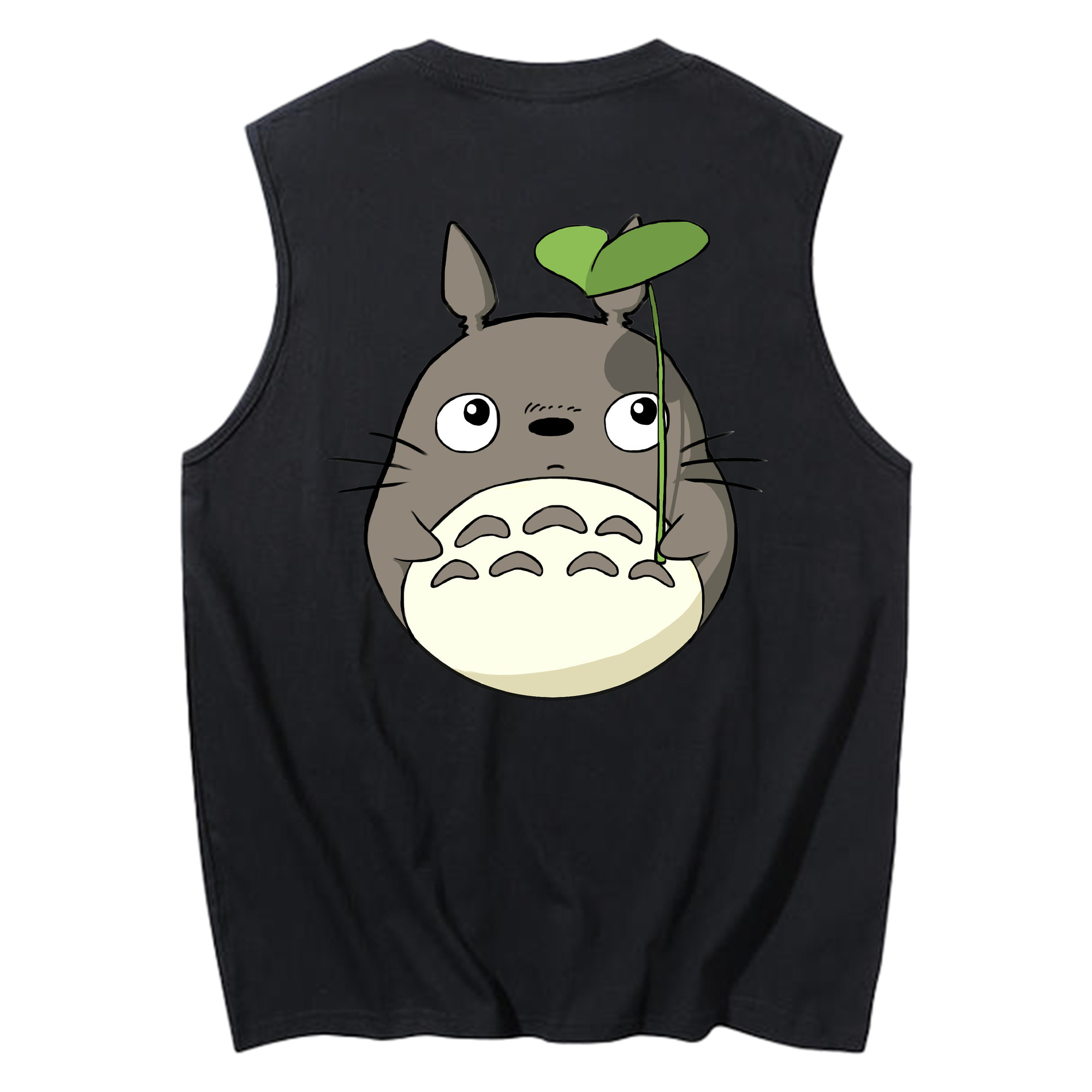 （画像用） となりのトトロ 草壁メイ 草壁サツキ My Neighbor Totoro Satsuki Kusakabe Mei Kusakabe コットン100％タンクトップ（背面プリント）