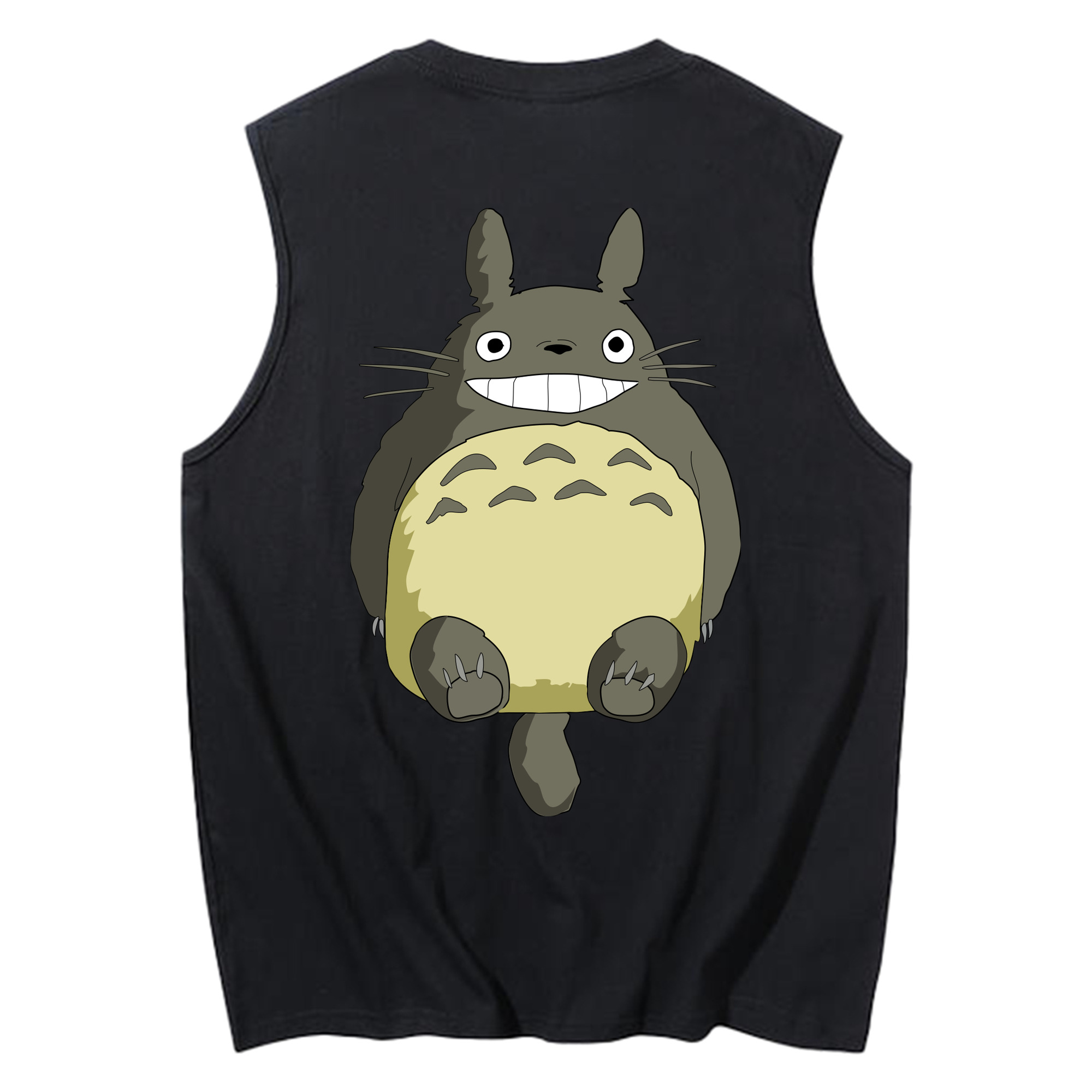 （画像用） となりのトトロ 草壁メイ 草壁サツキ My Neighbor Totoro Satsuki Kusakabe Mei Kusakabe コットン100％タンクトップ（背面プリント）
