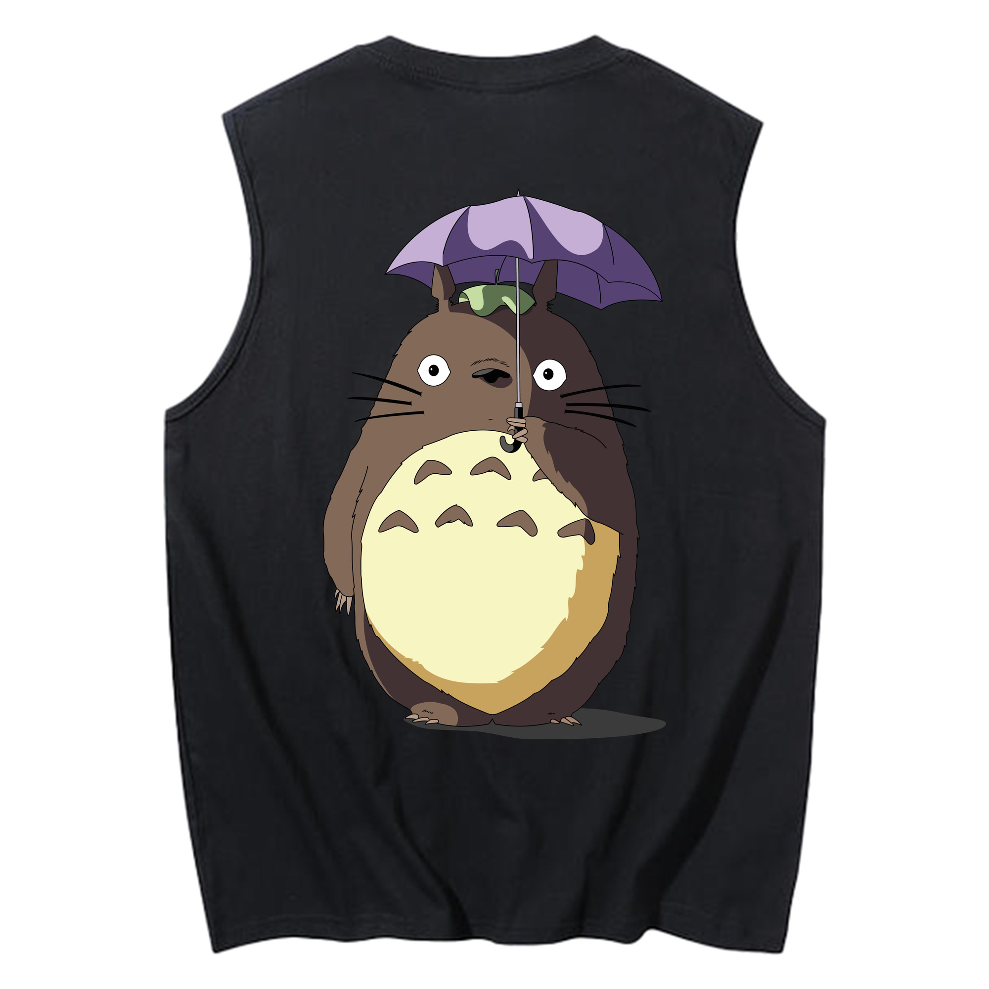 （画像用） となりのトトロ 草壁メイ 草壁サツキ My Neighbor Totoro Satsuki Kusakabe Mei Kusakabe コットン100％タンクトップ（背面プリント）
