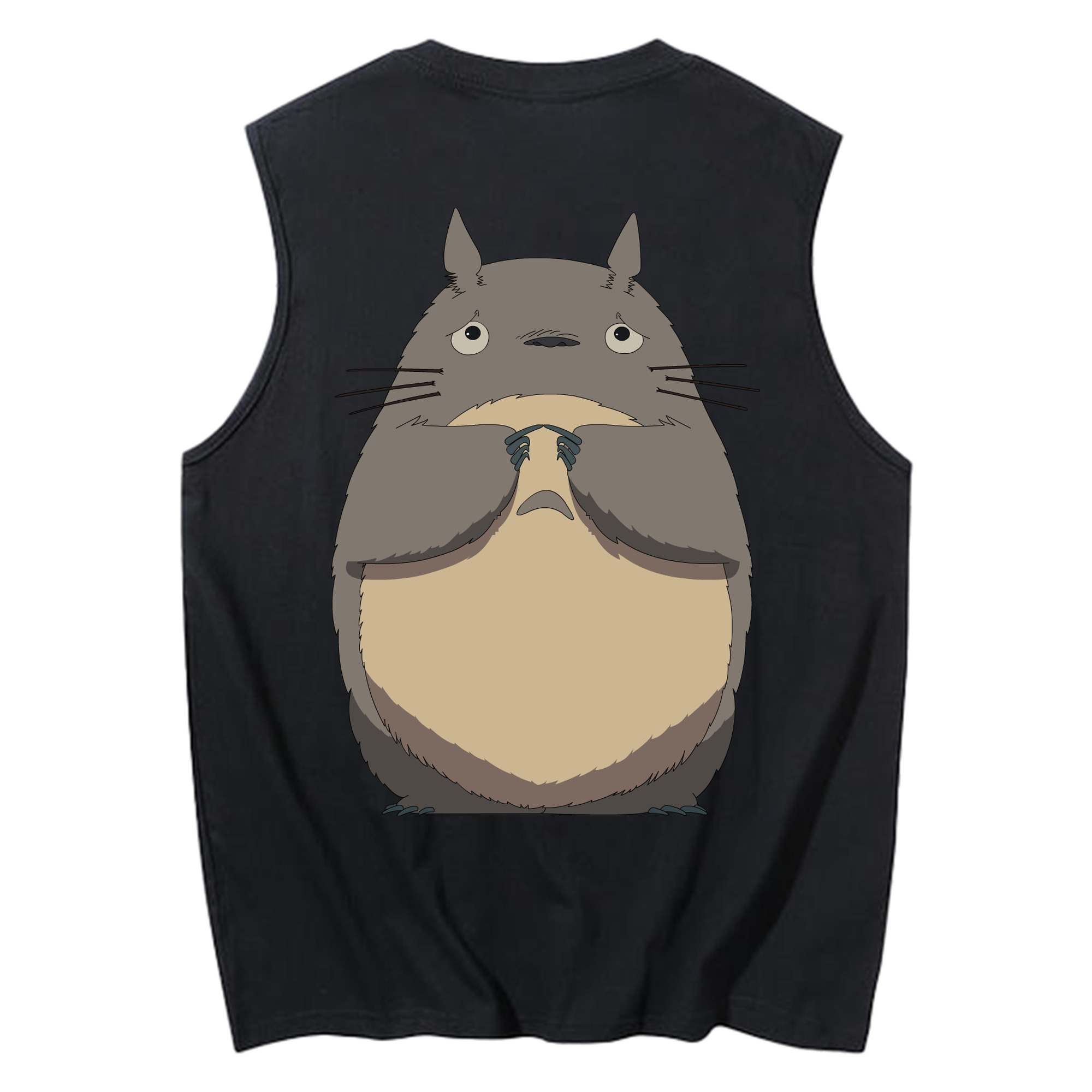 （画像用） となりのトトロ 草壁メイ 草壁サツキ My Neighbor Totoro Satsuki Kusakabe Mei Kusakabe コットン100％タンクトップ（背面プリント）