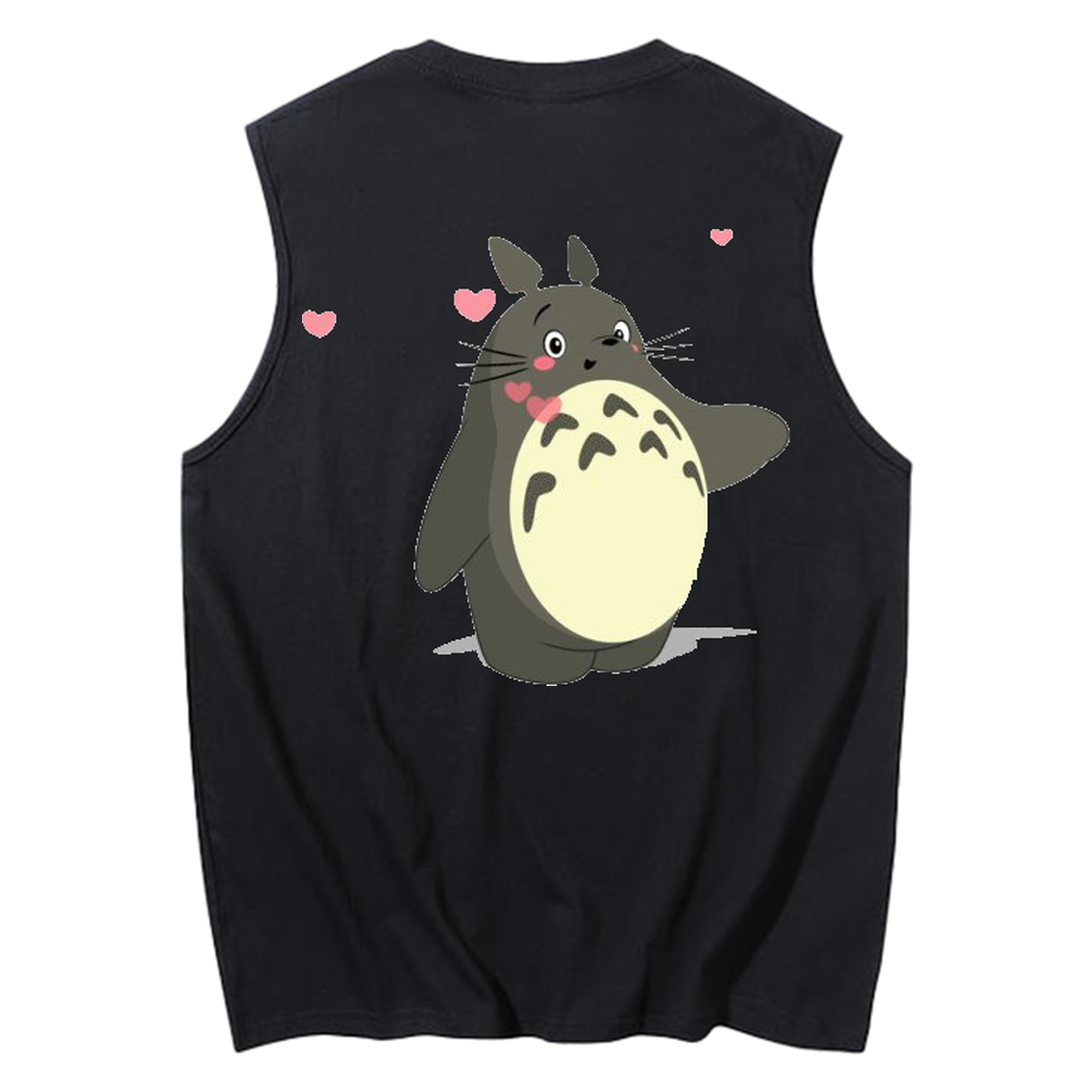 （画像用） となりのトトロ 草壁メイ 草壁サツキ My Neighbor Totoro Satsuki Kusakabe Mei Kusakabe コットン100％タンクトップ（背面プリント）