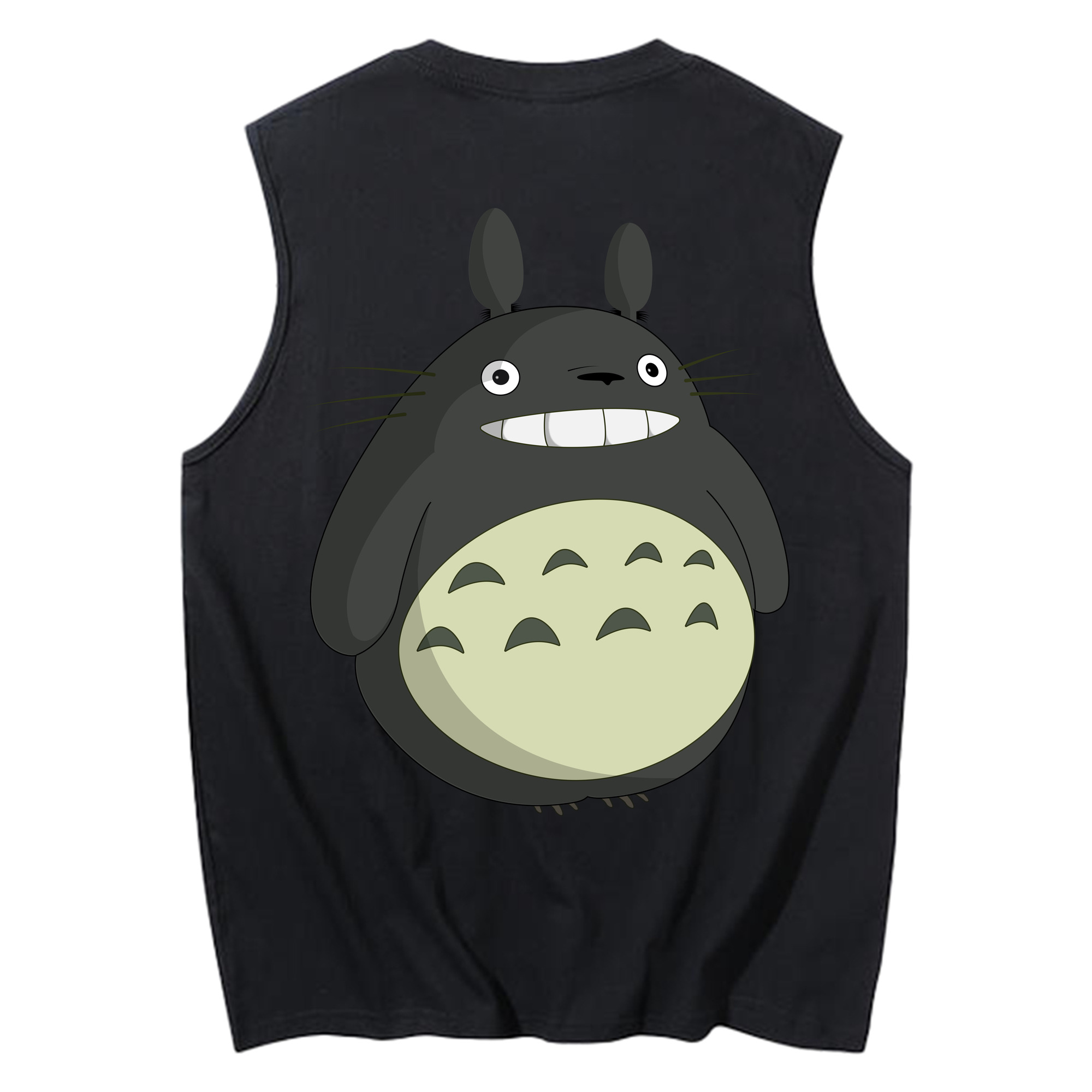 （画像用） となりのトトロ 草壁メイ 草壁サツキ My Neighbor Totoro Satsuki Kusakabe Mei Kusakabe コットン100％タンクトップ（背面プリント）